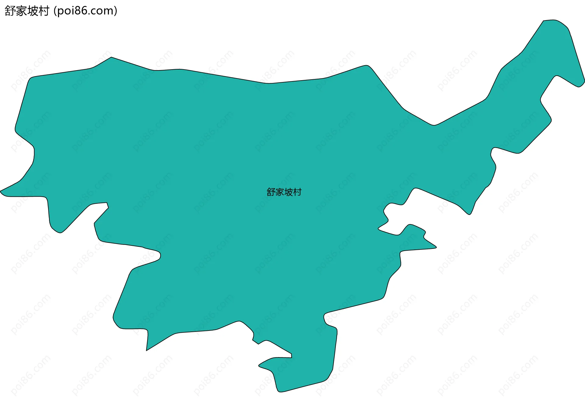 舒家坡村边界地图