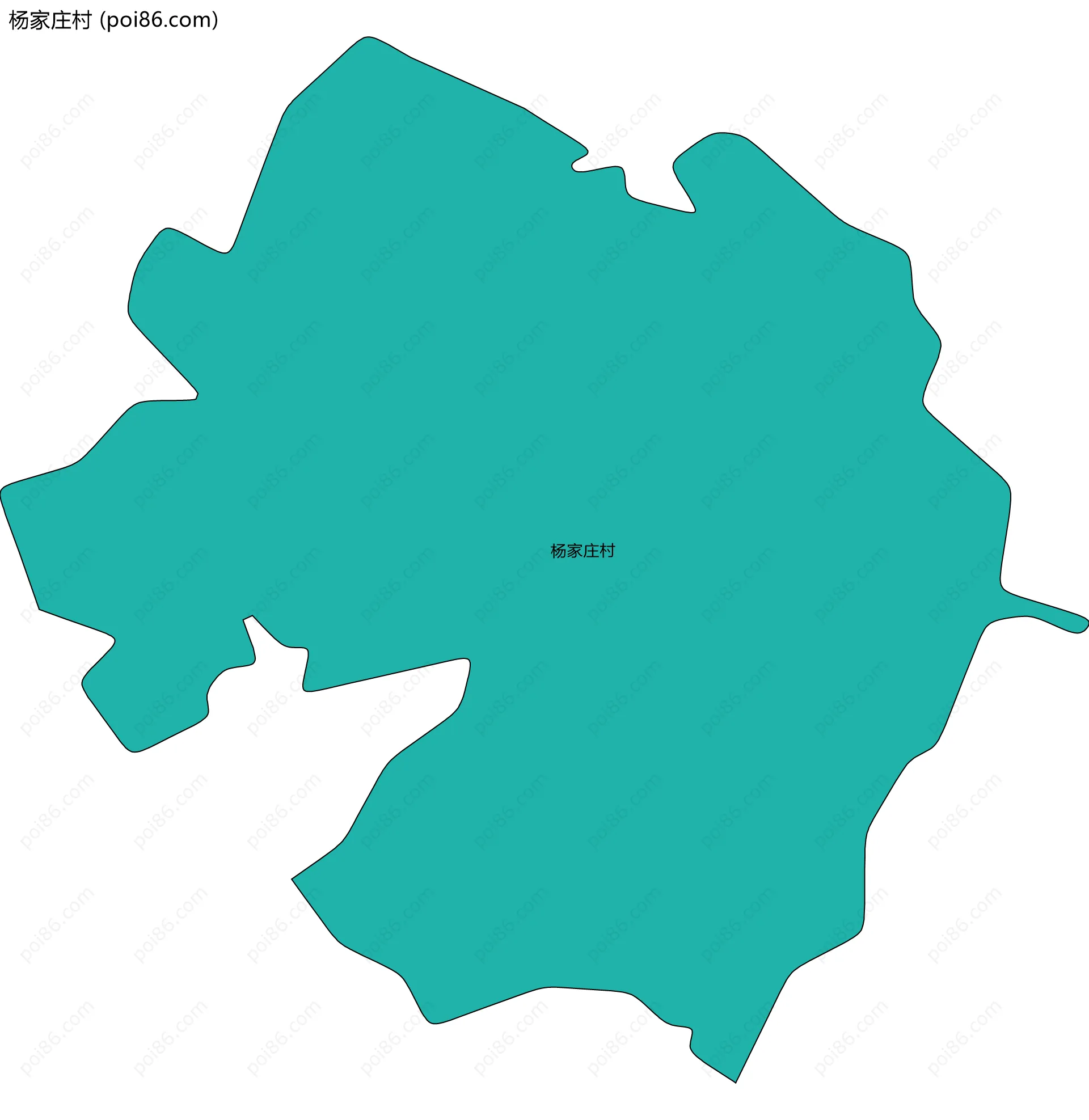 杨家庄村边界地图