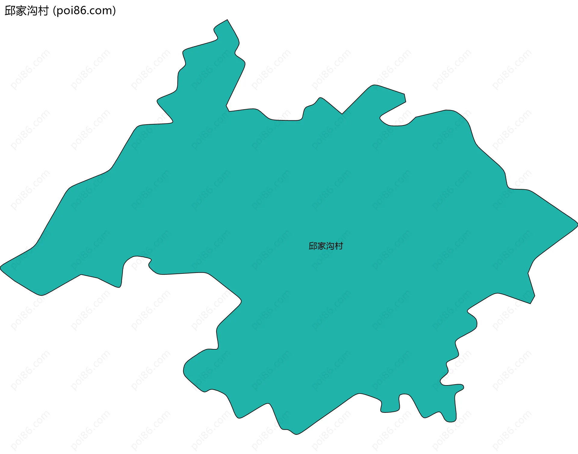 邱家沟村边界地图