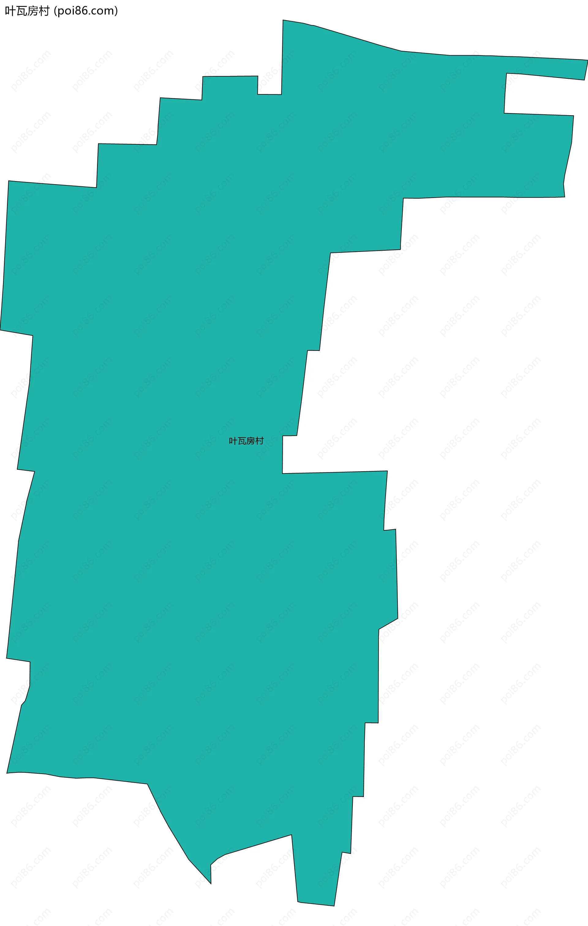 叶瓦房村边界地图