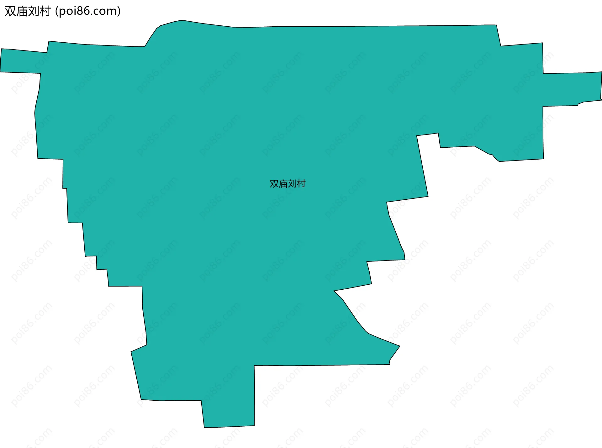 双庙刘村边界地图