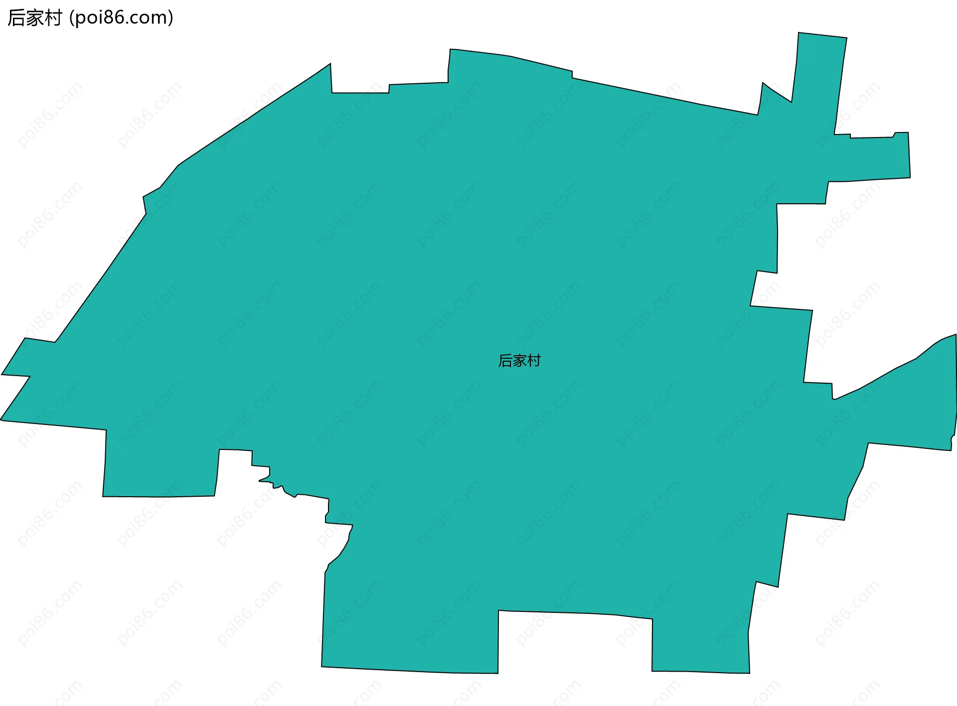 后家村边界地图