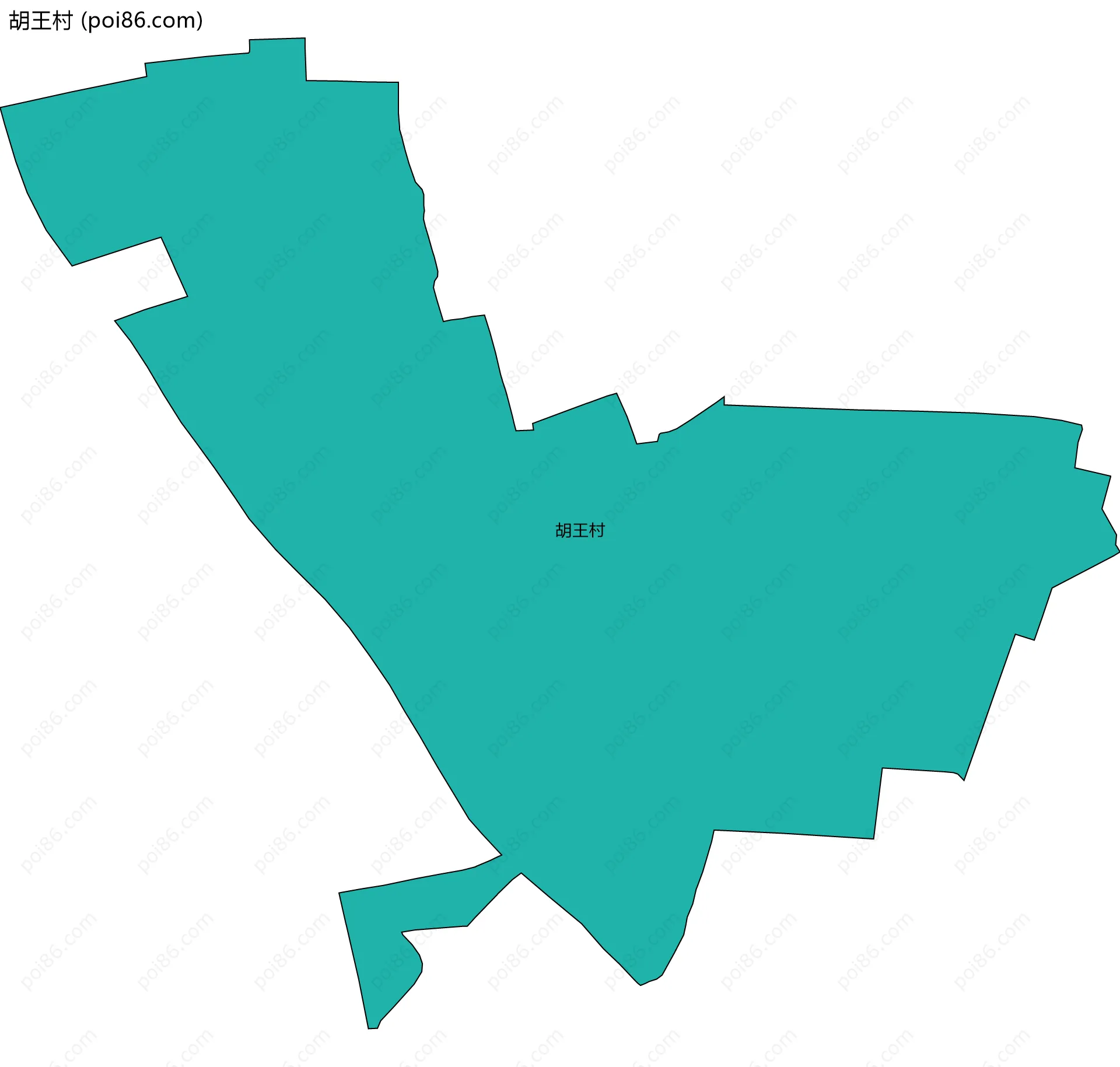 胡王村边界地图