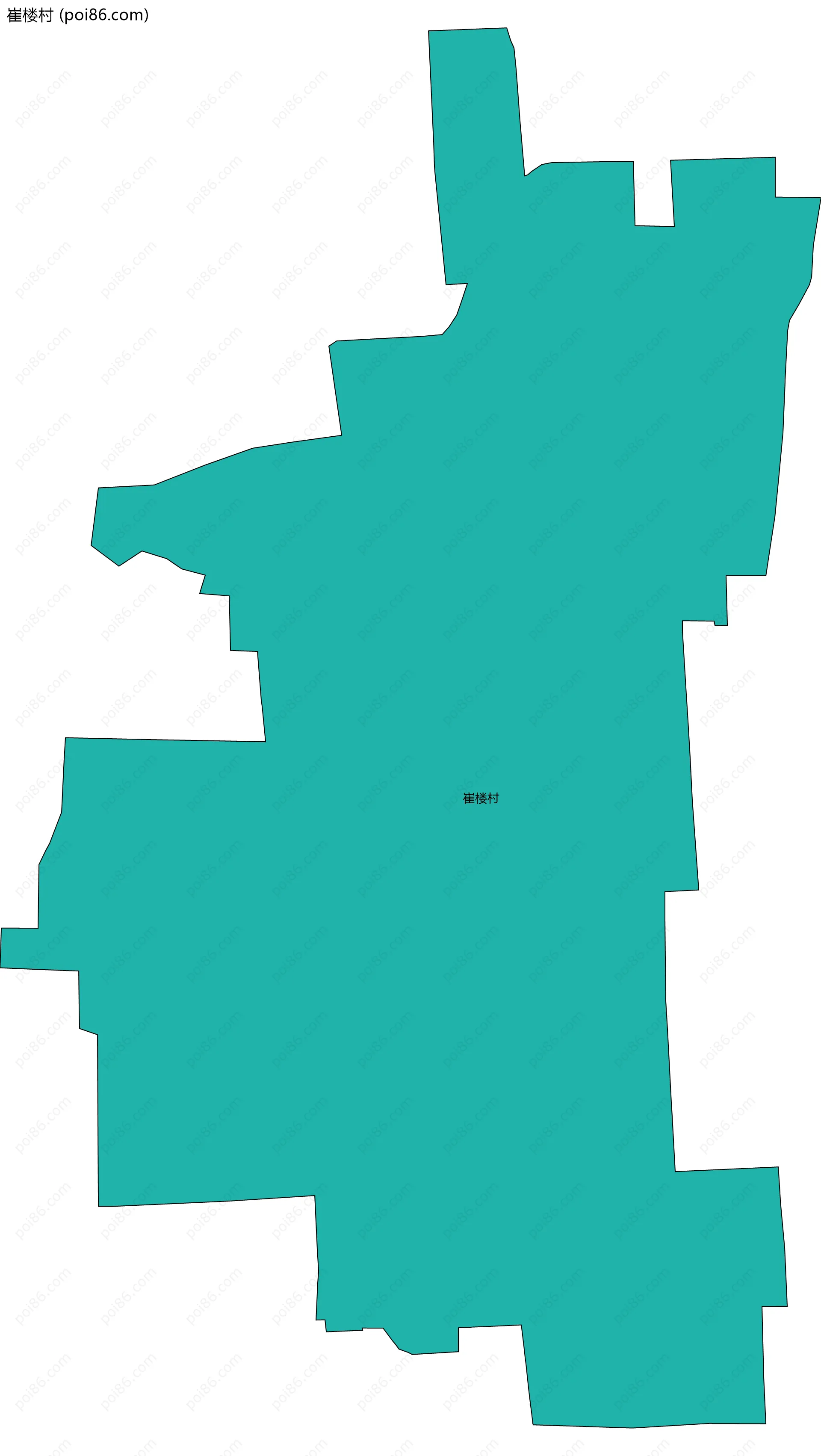 崔楼村边界地图