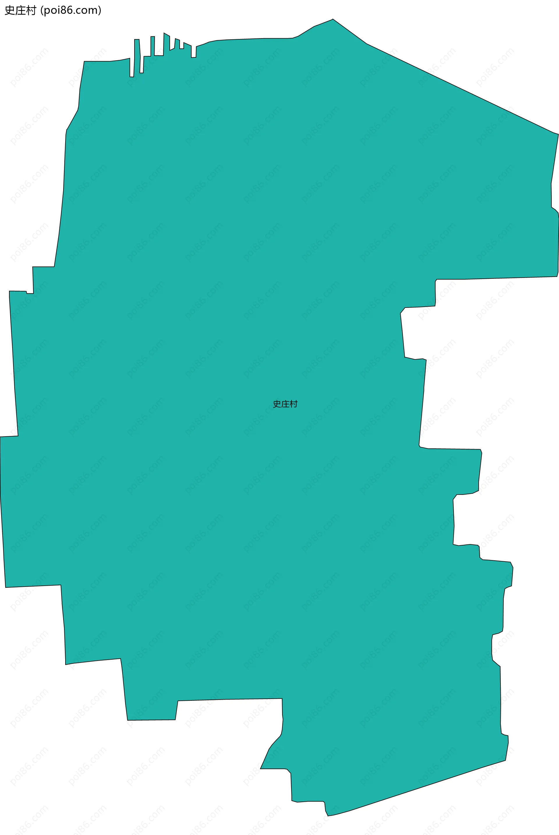 史庄村边界地图