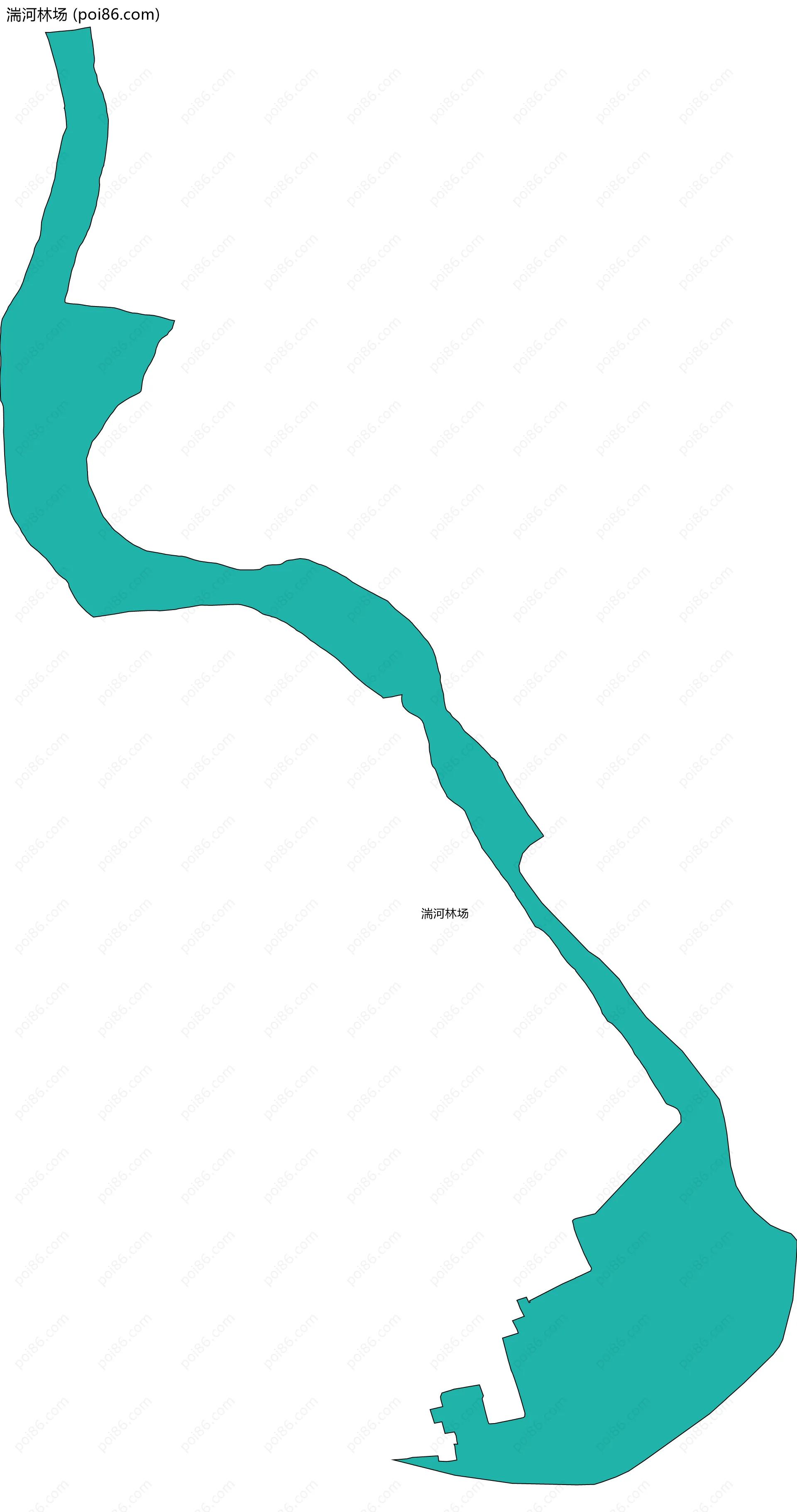 湍河林场边界地图