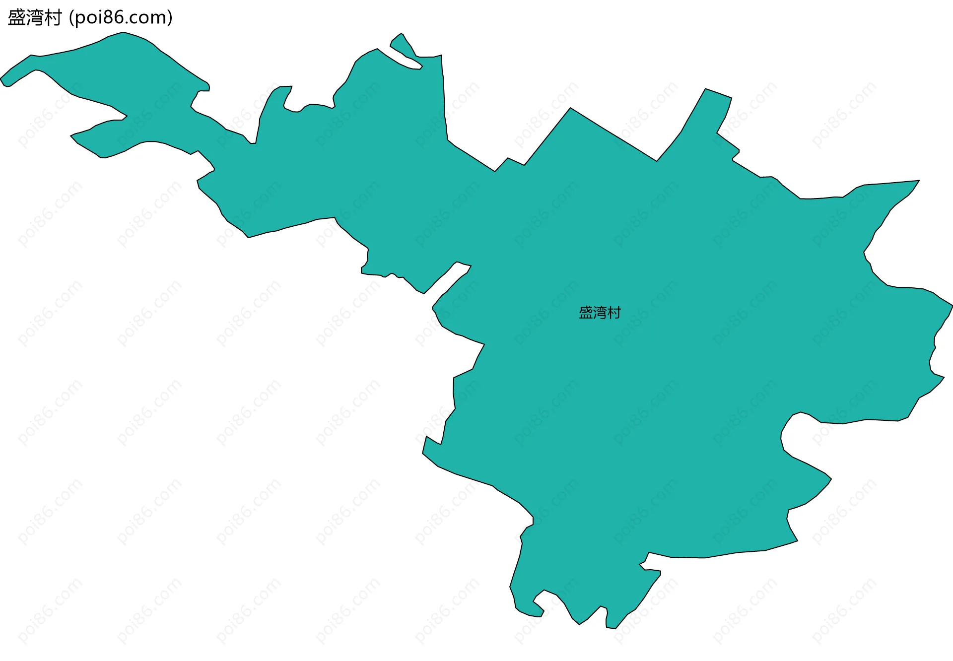 盛湾村边界地图