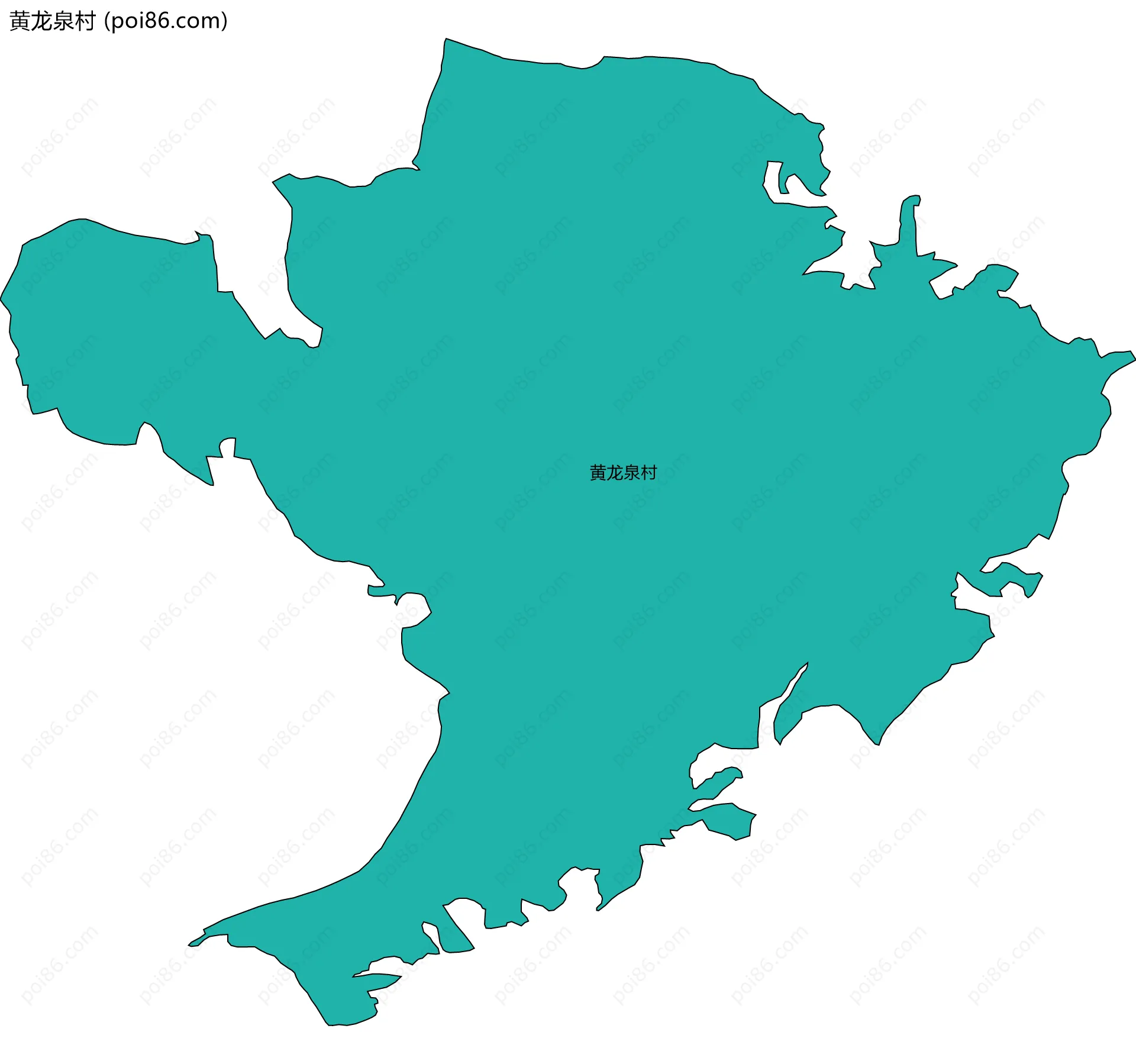 黄龙泉村边界地图