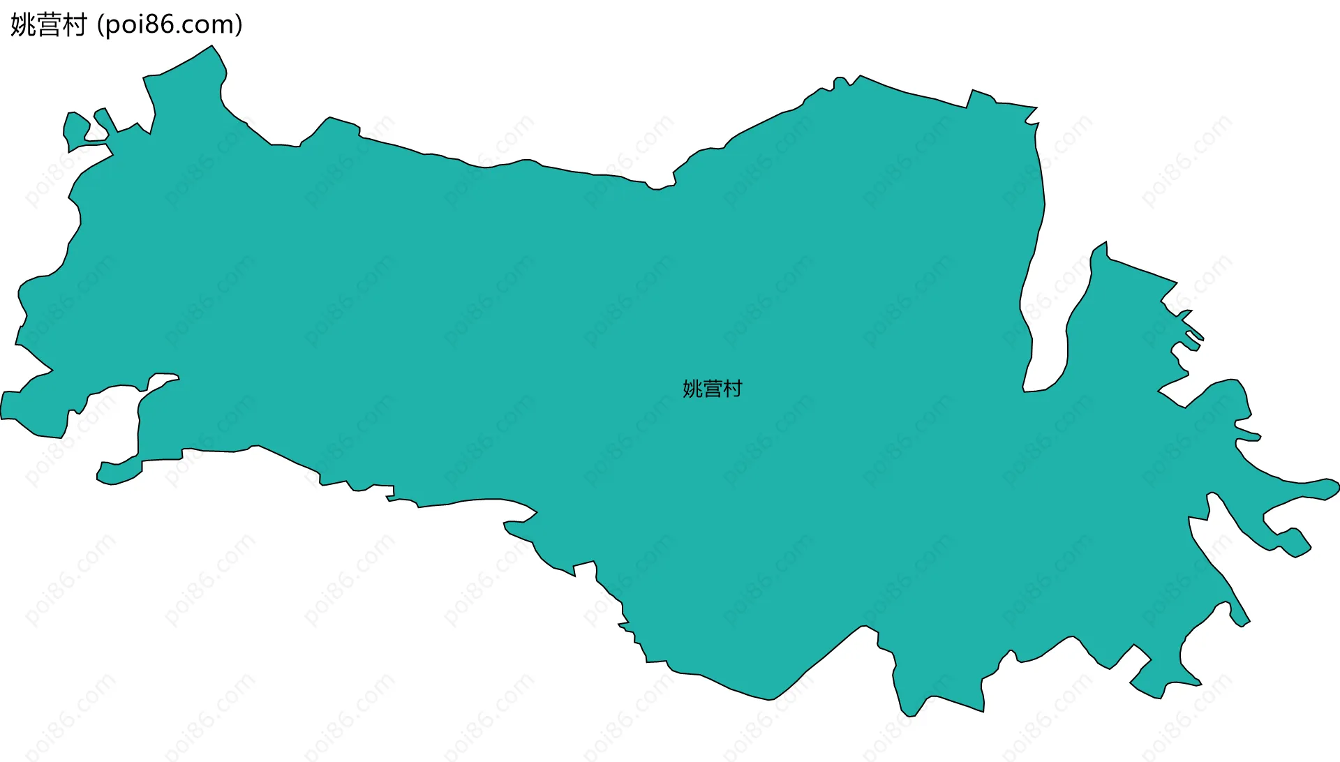 姚营村边界地图