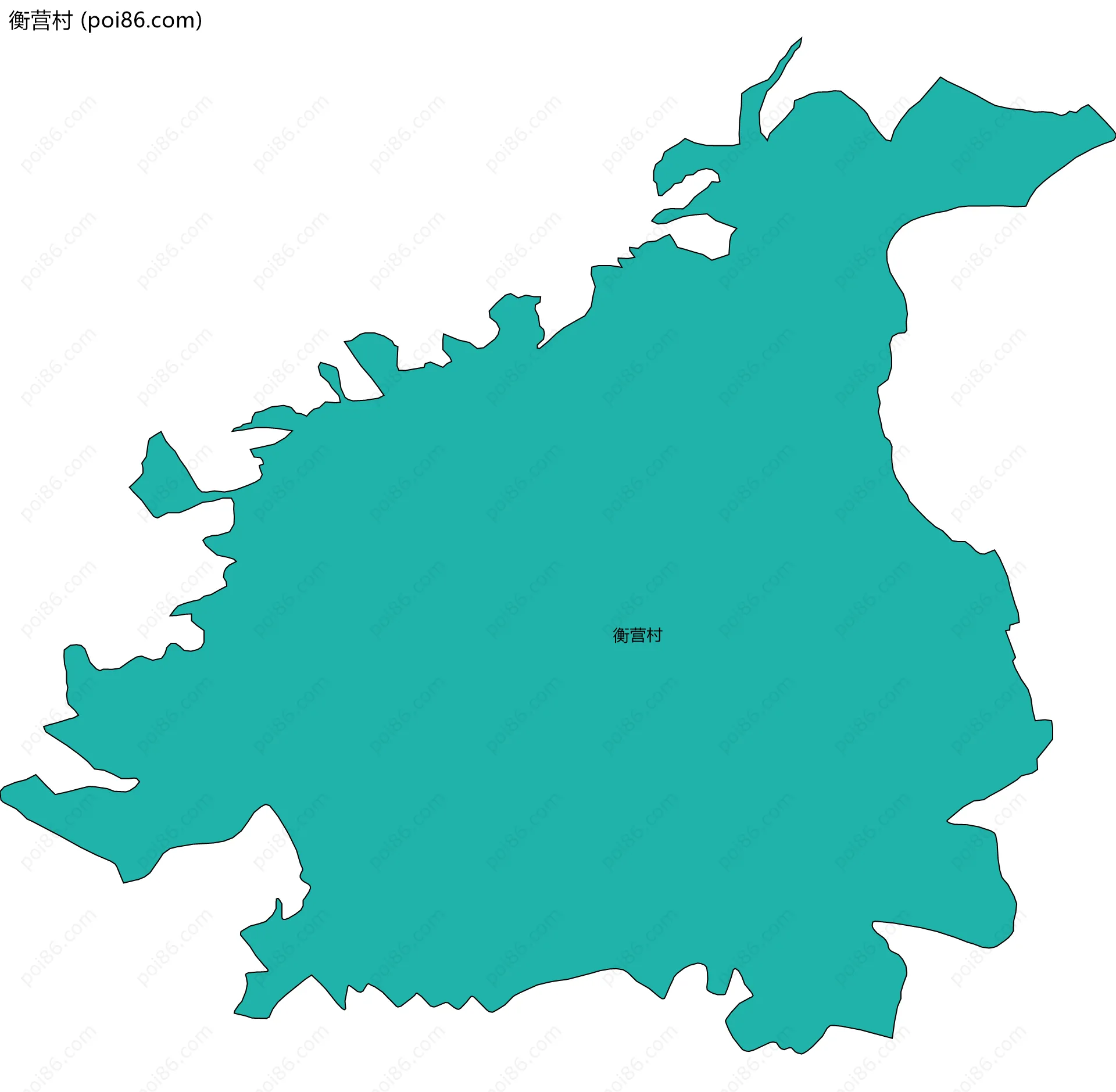 衡营村边界地图