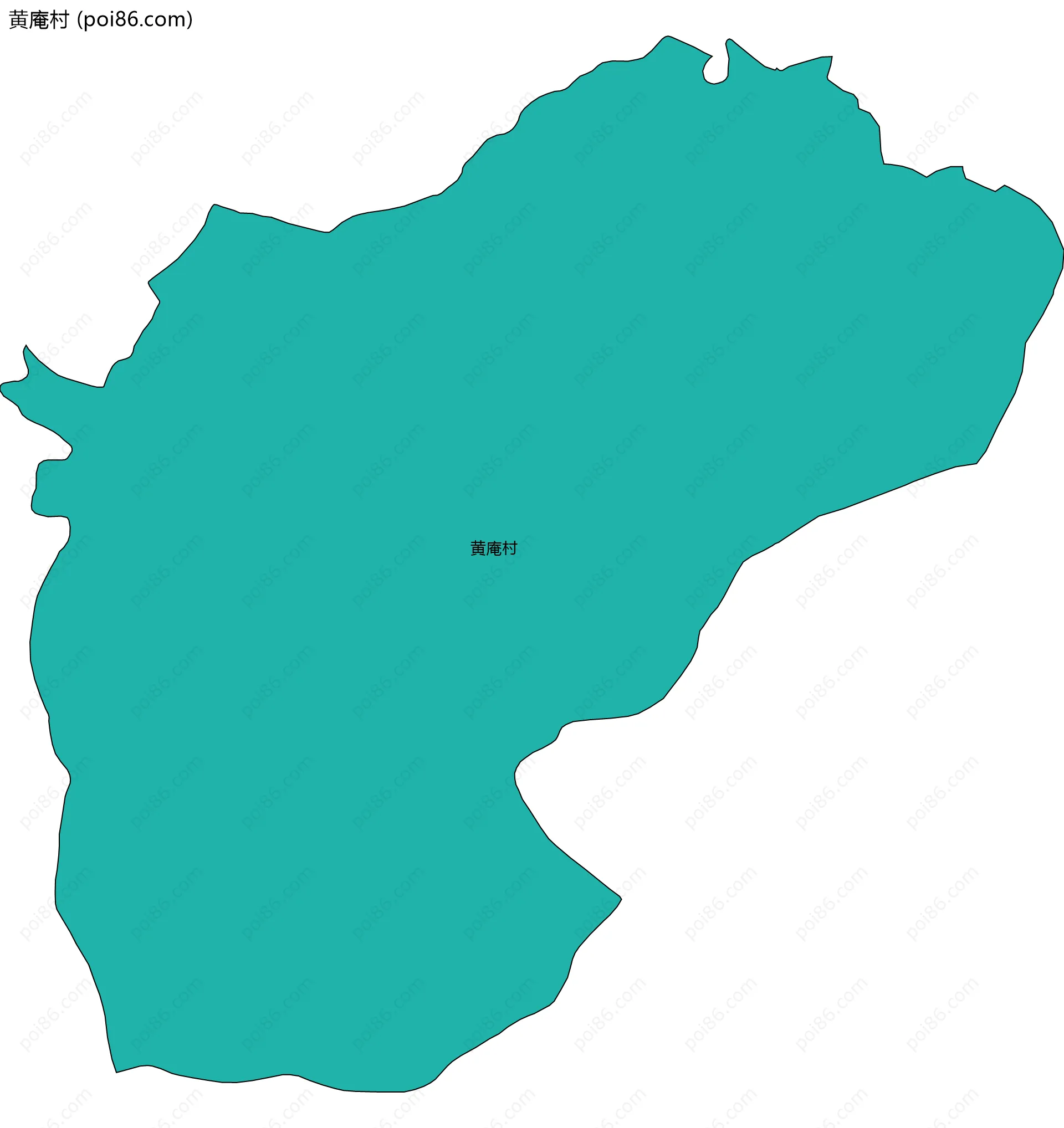 黄庵村边界地图