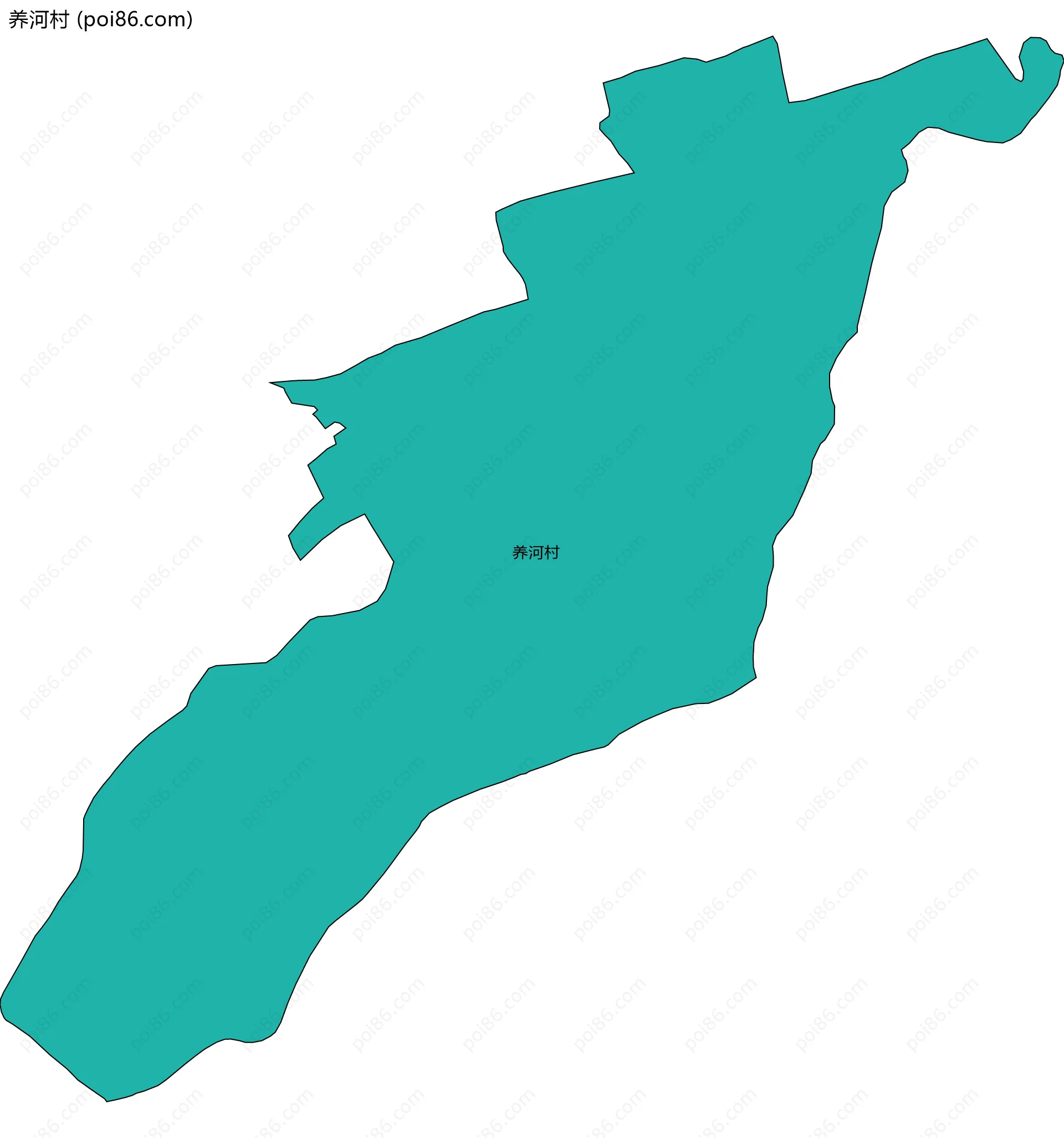 养河村边界地图