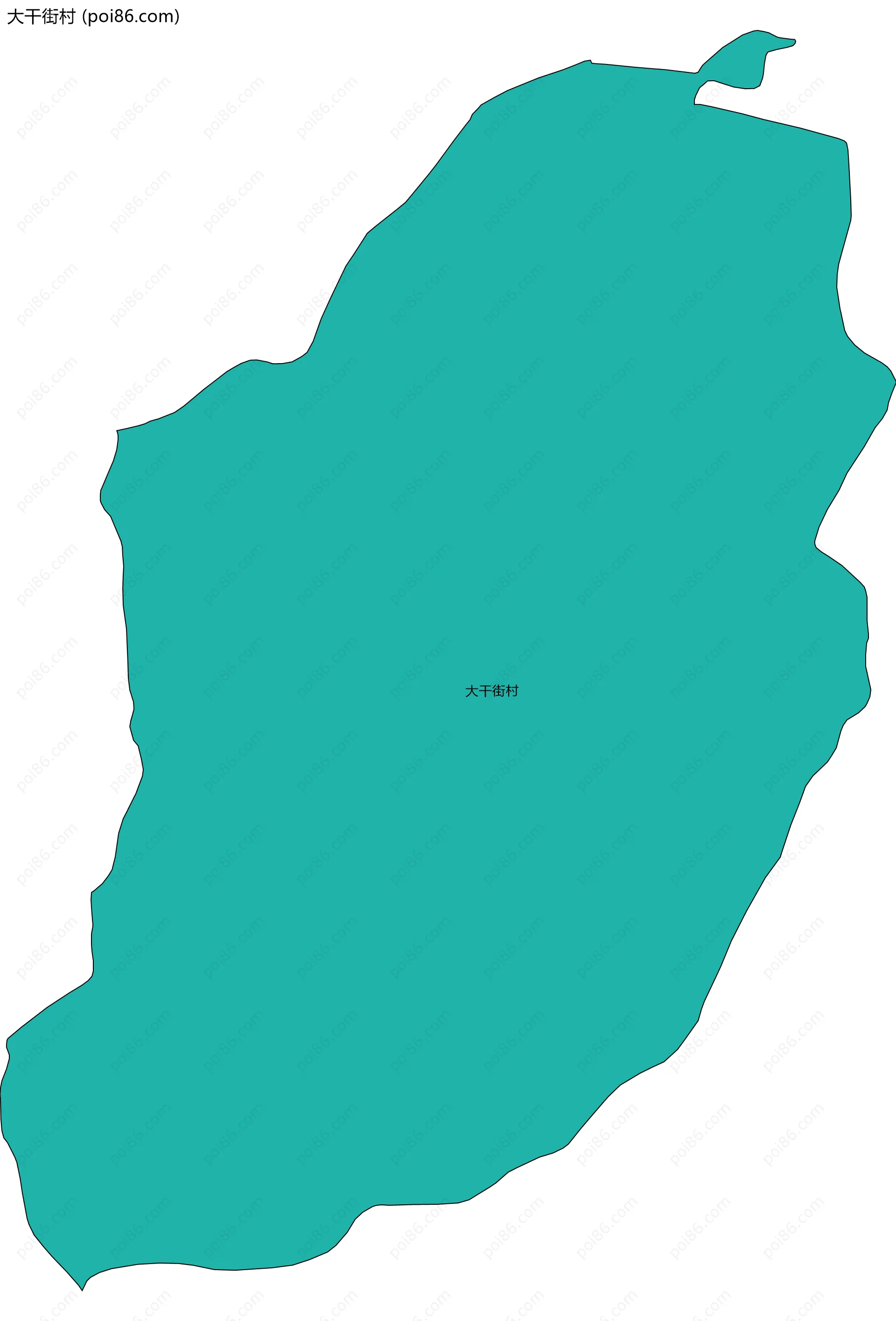大干街村边界地图