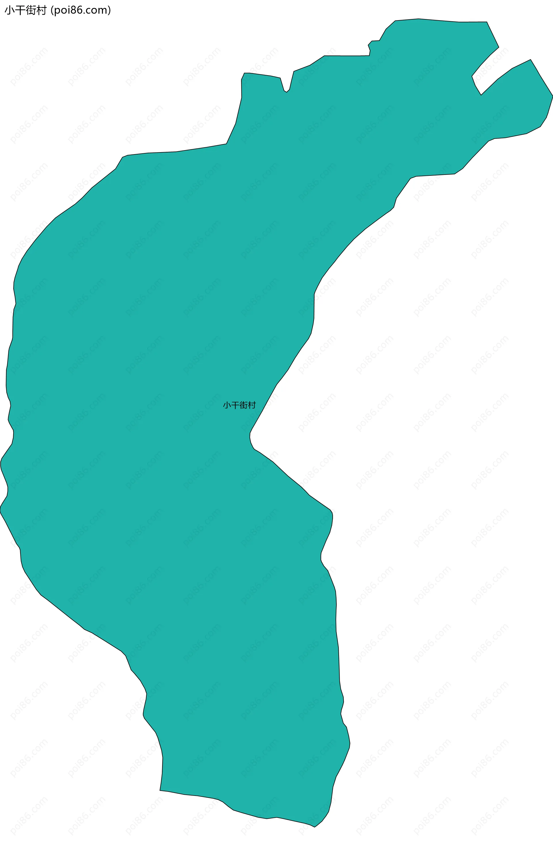 小干街村边界地图