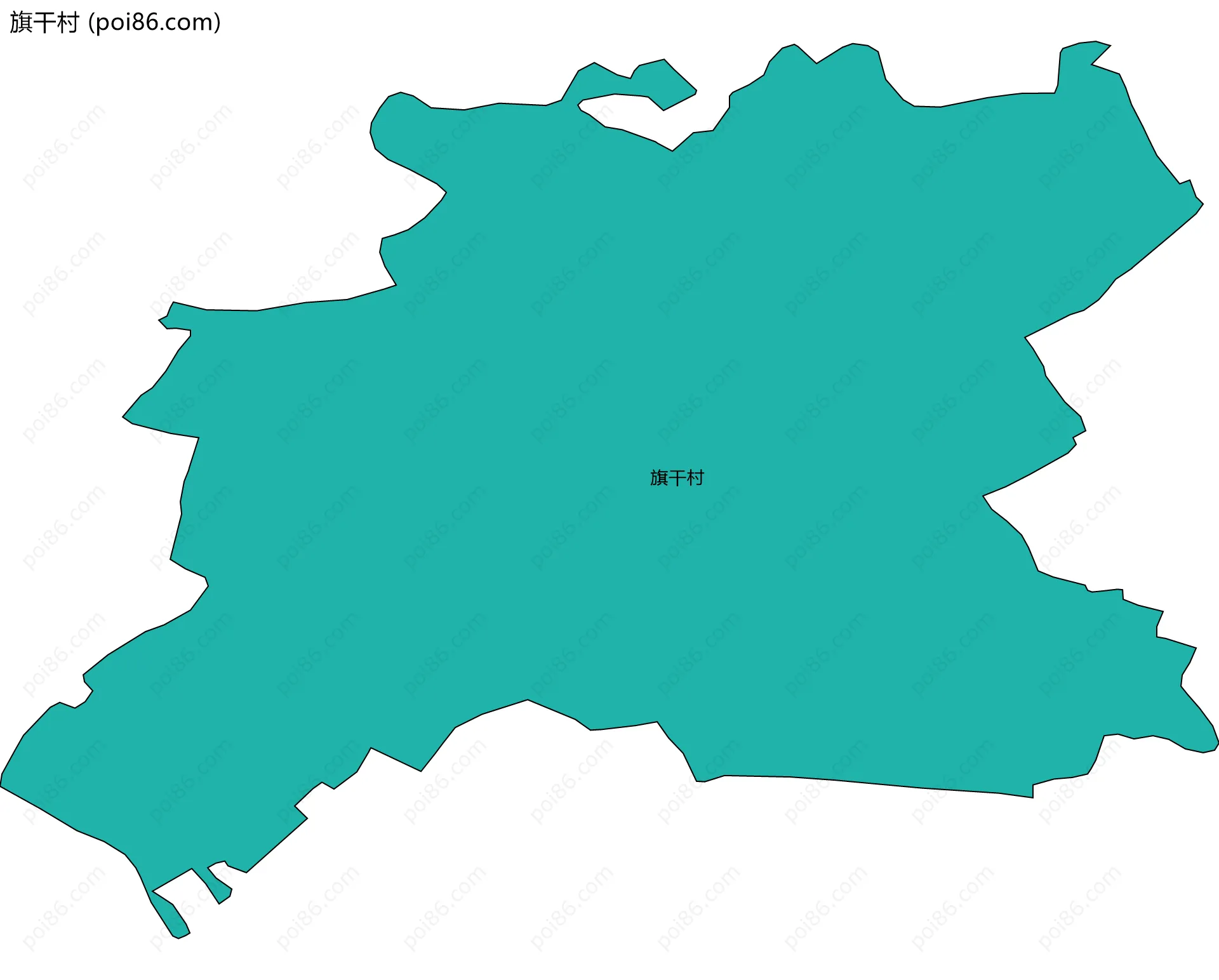 旗干村边界地图