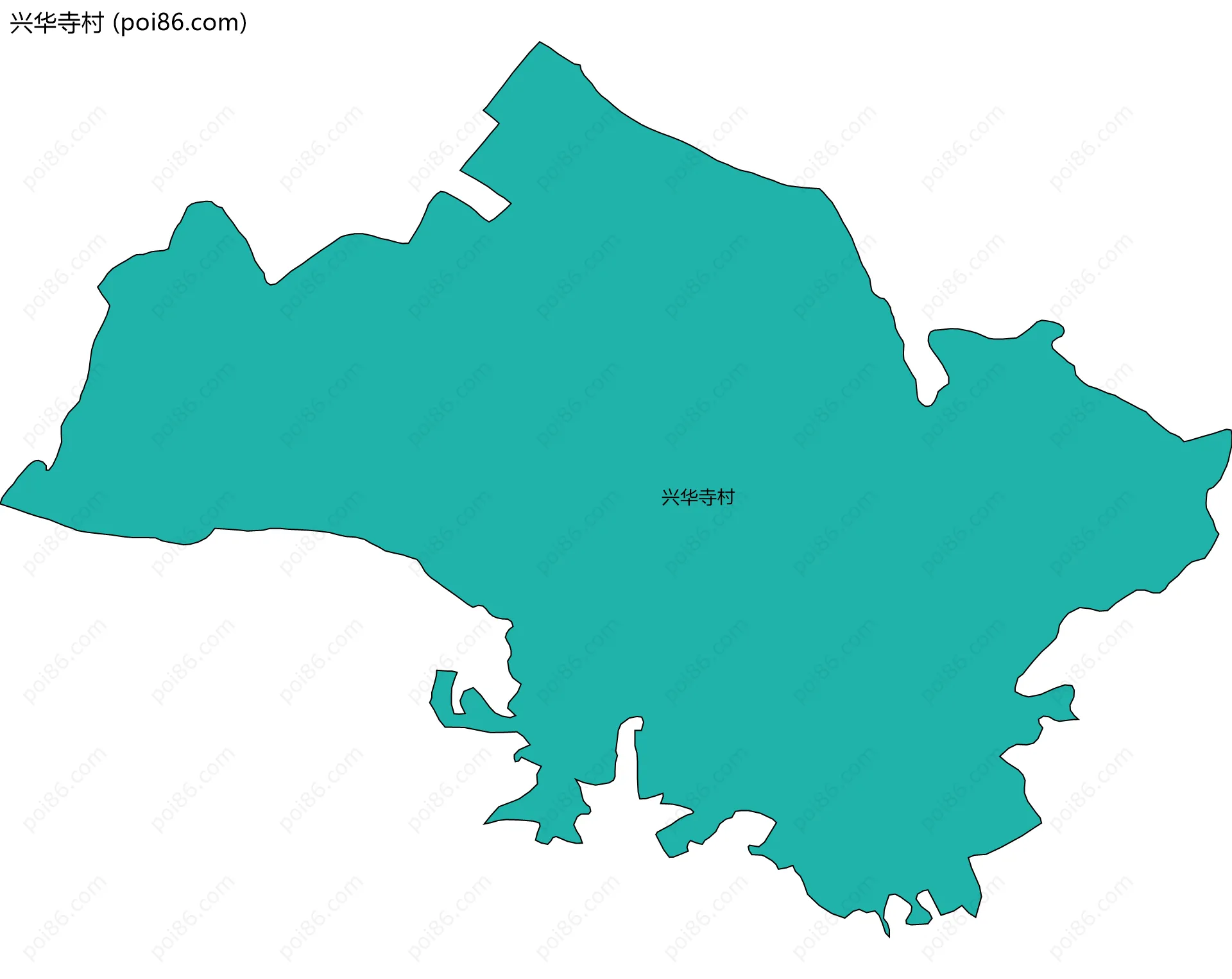兴华寺村边界地图