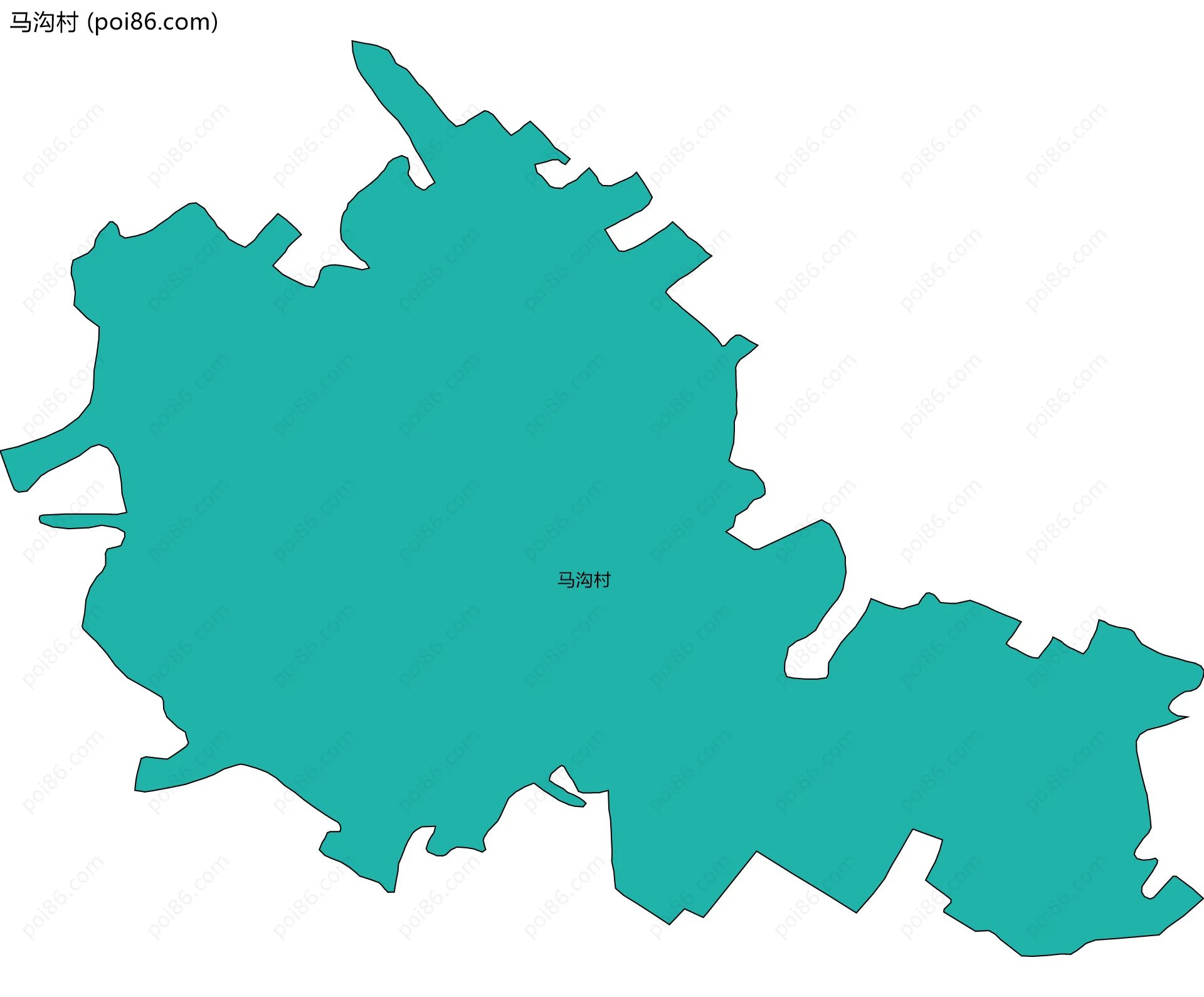 马沟村边界地图