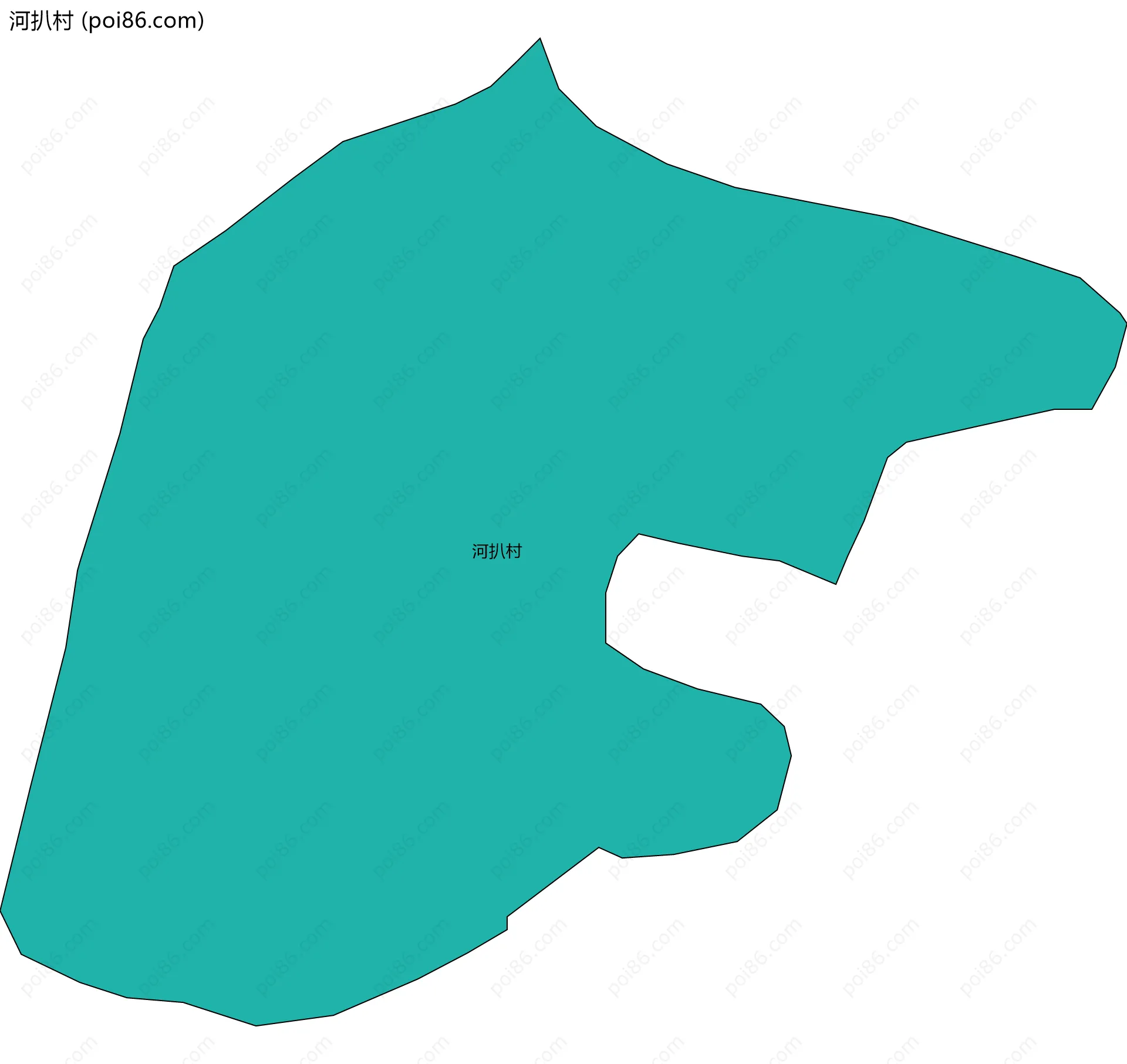 河扒村边界地图