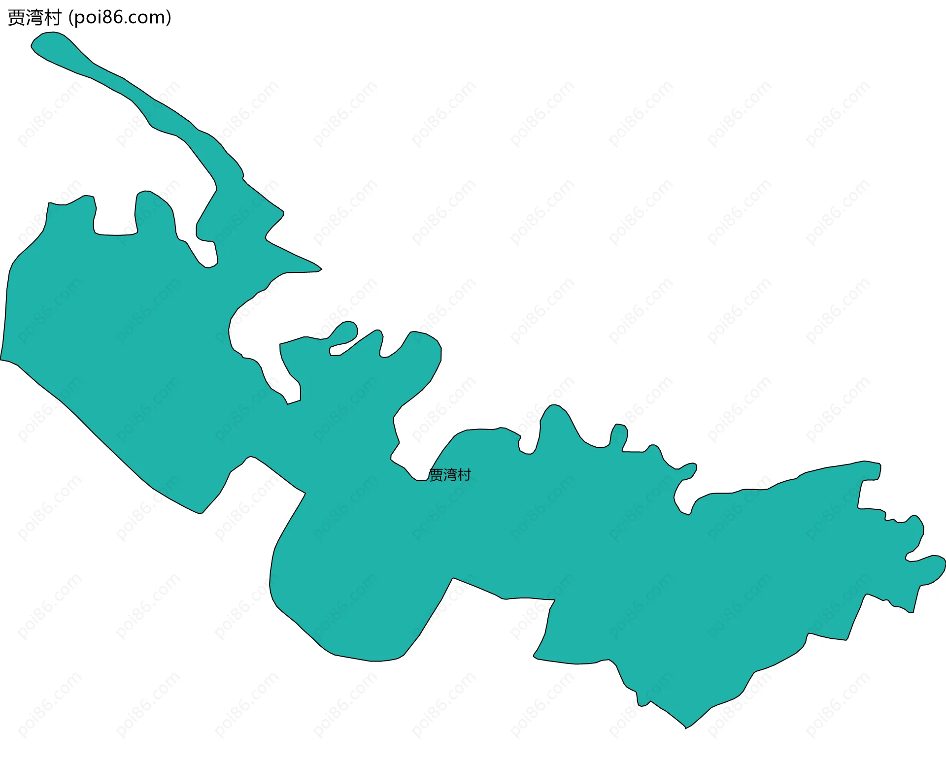 贾湾村边界地图