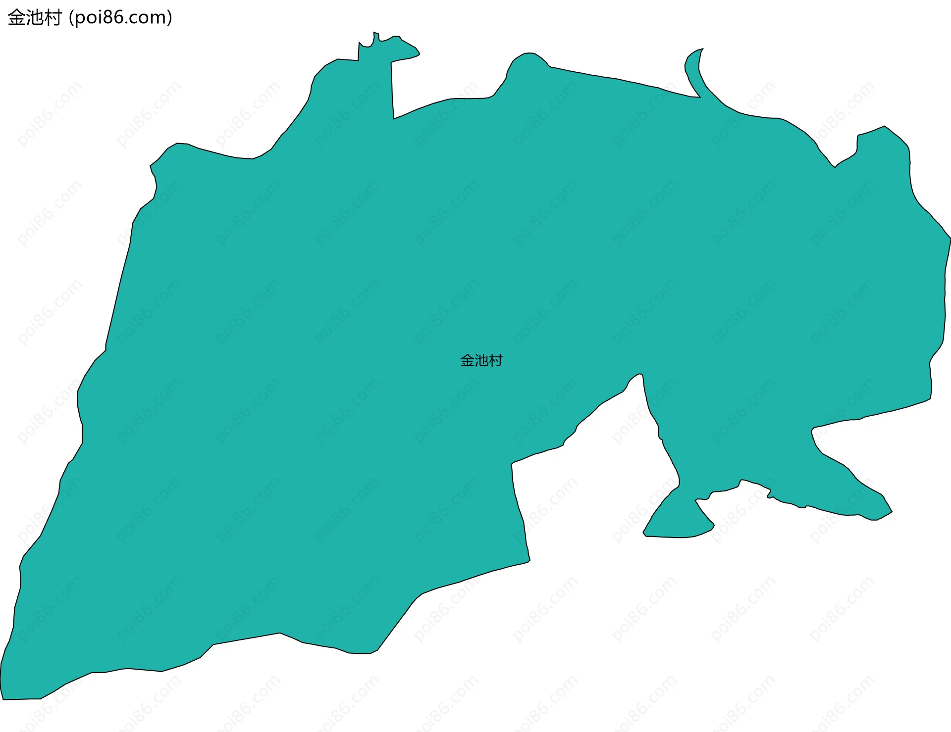 金池村边界地图