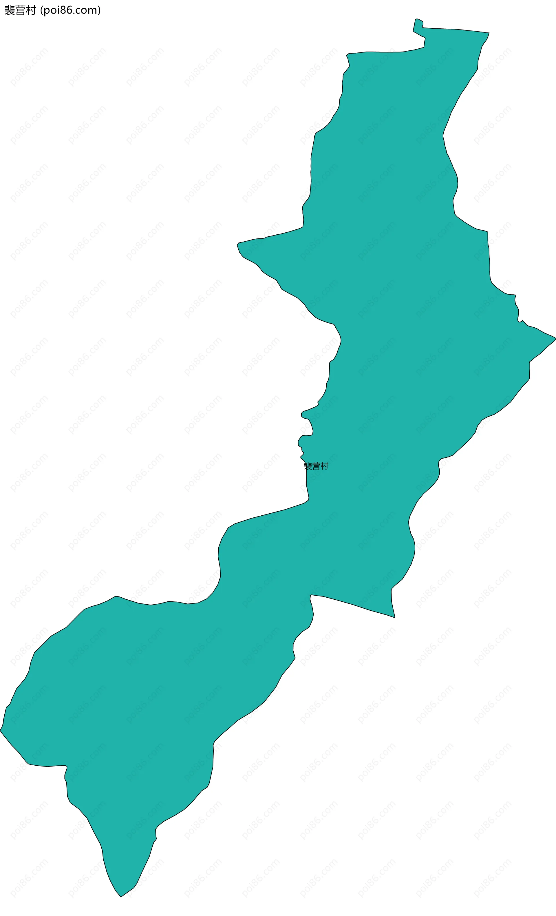 裴营村边界地图