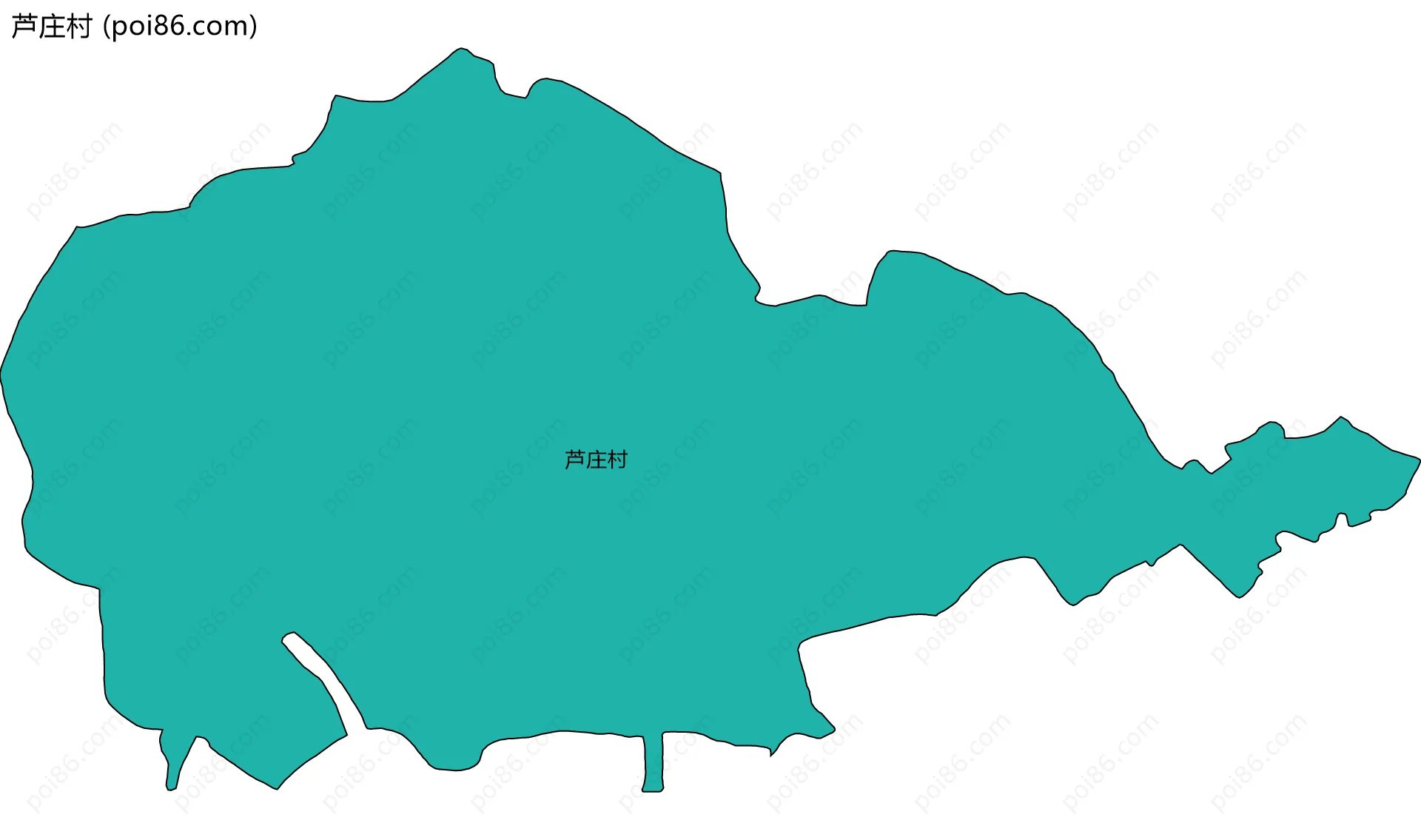 芦庄村边界地图