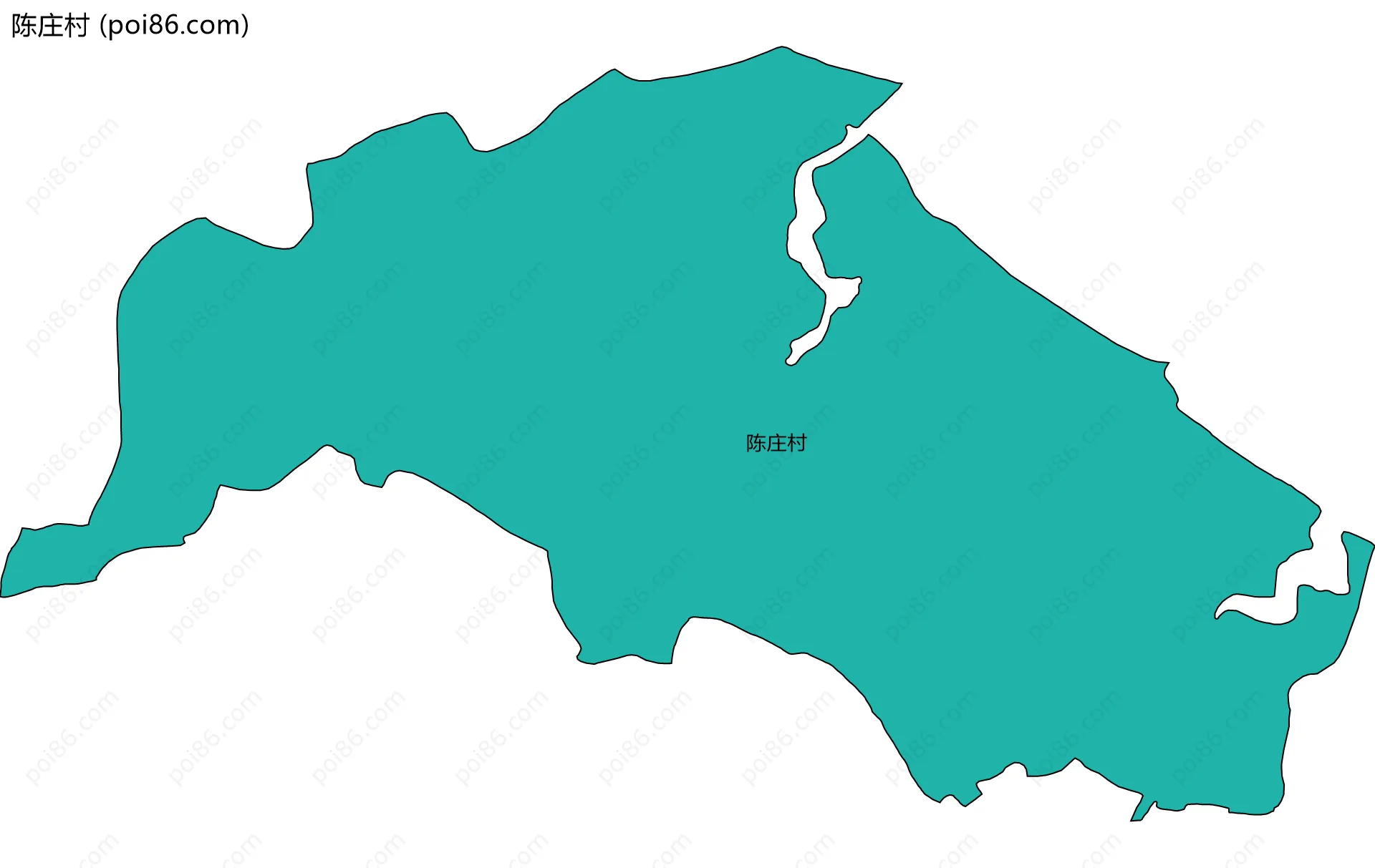 陈庄村边界地图