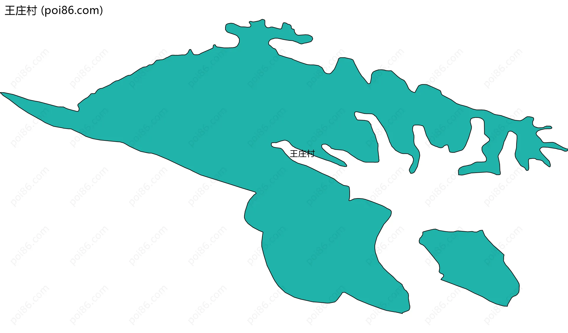 王庄村边界地图