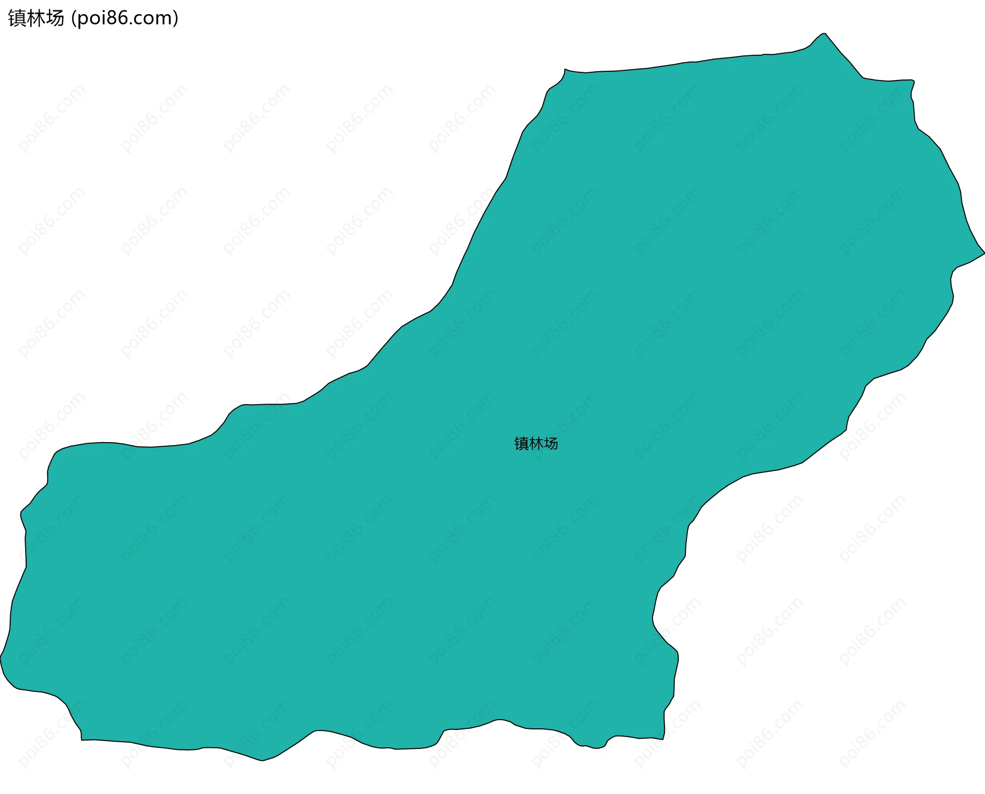 镇林场边界地图