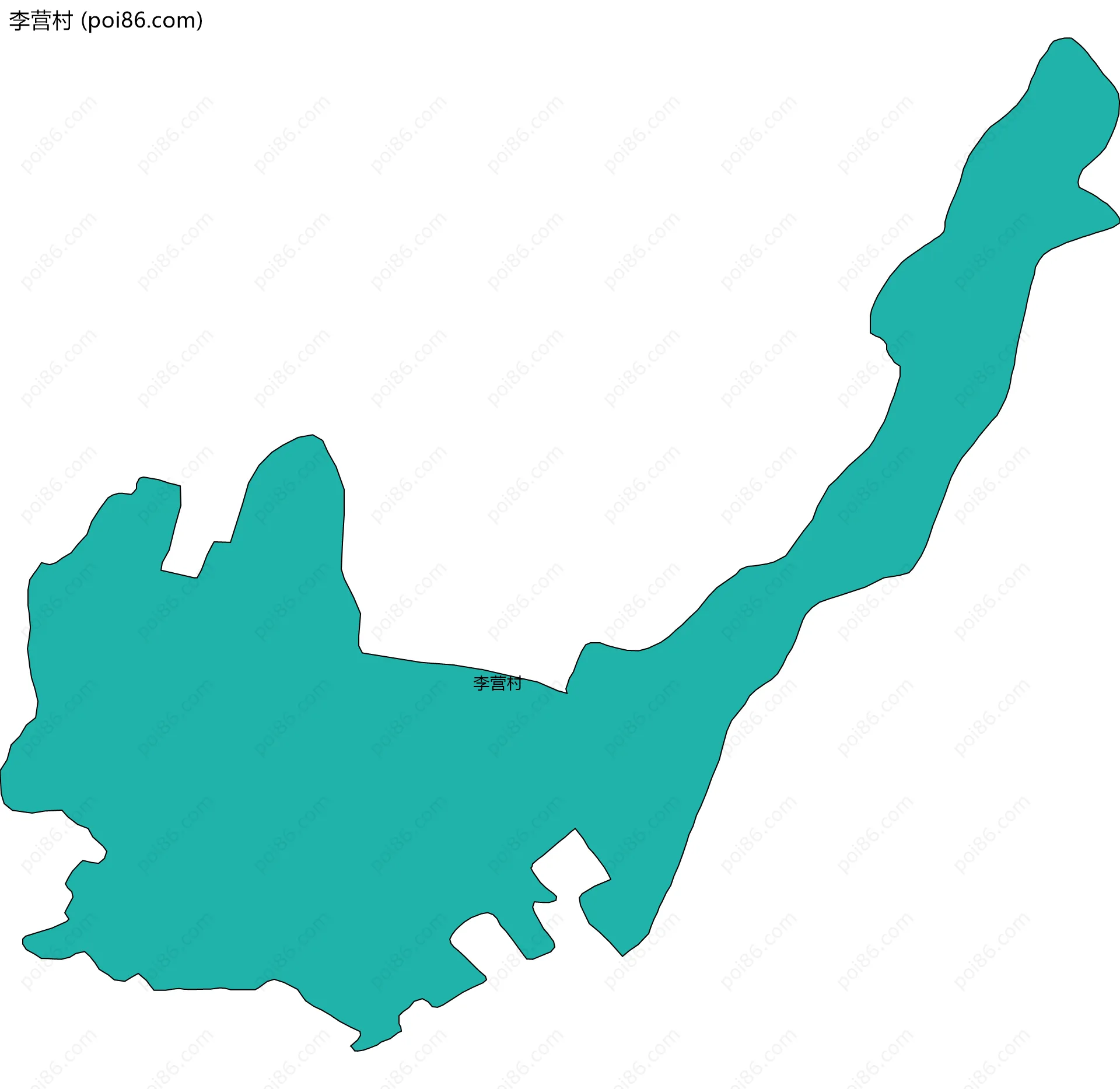 李营村边界地图
