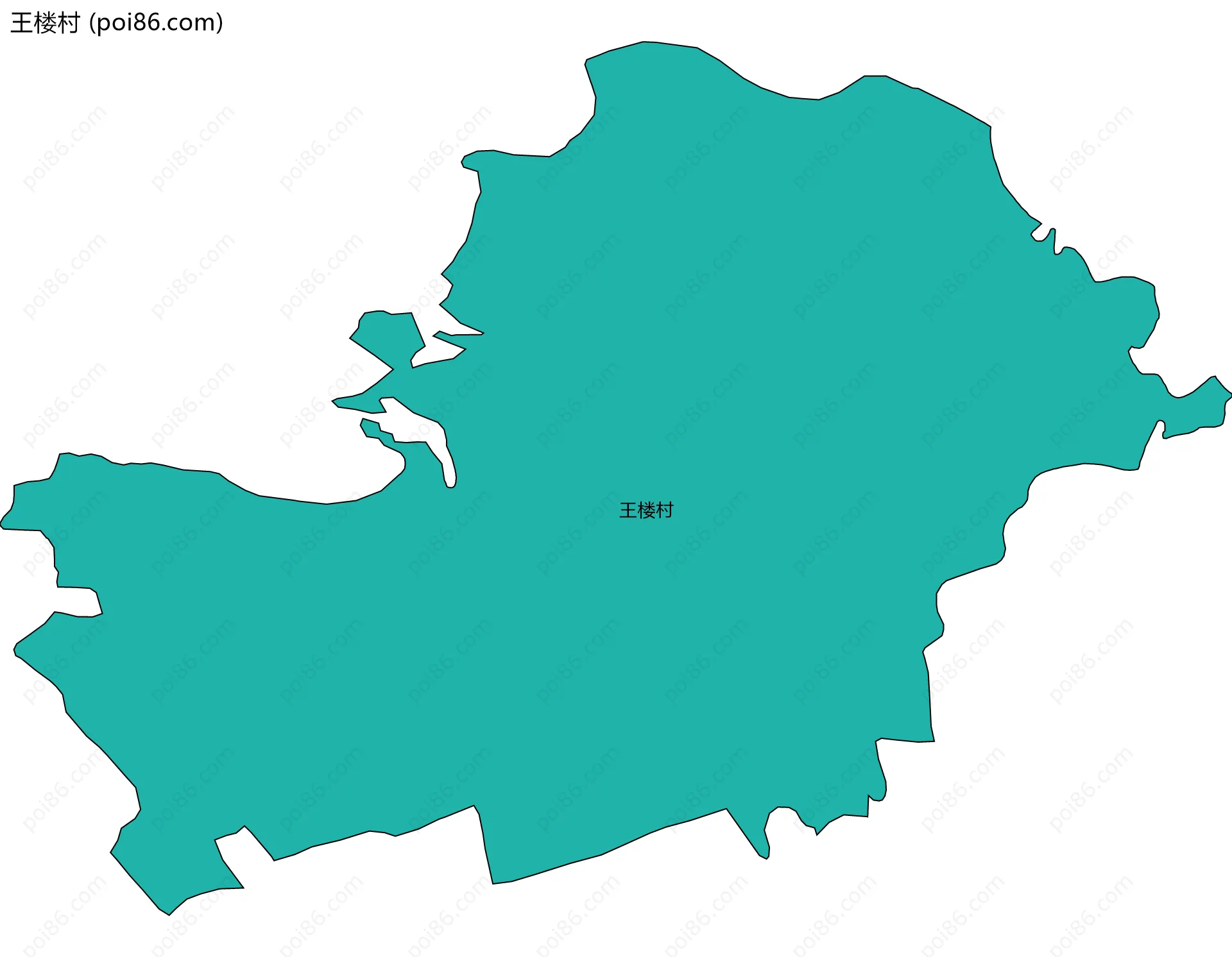 王楼村边界地图