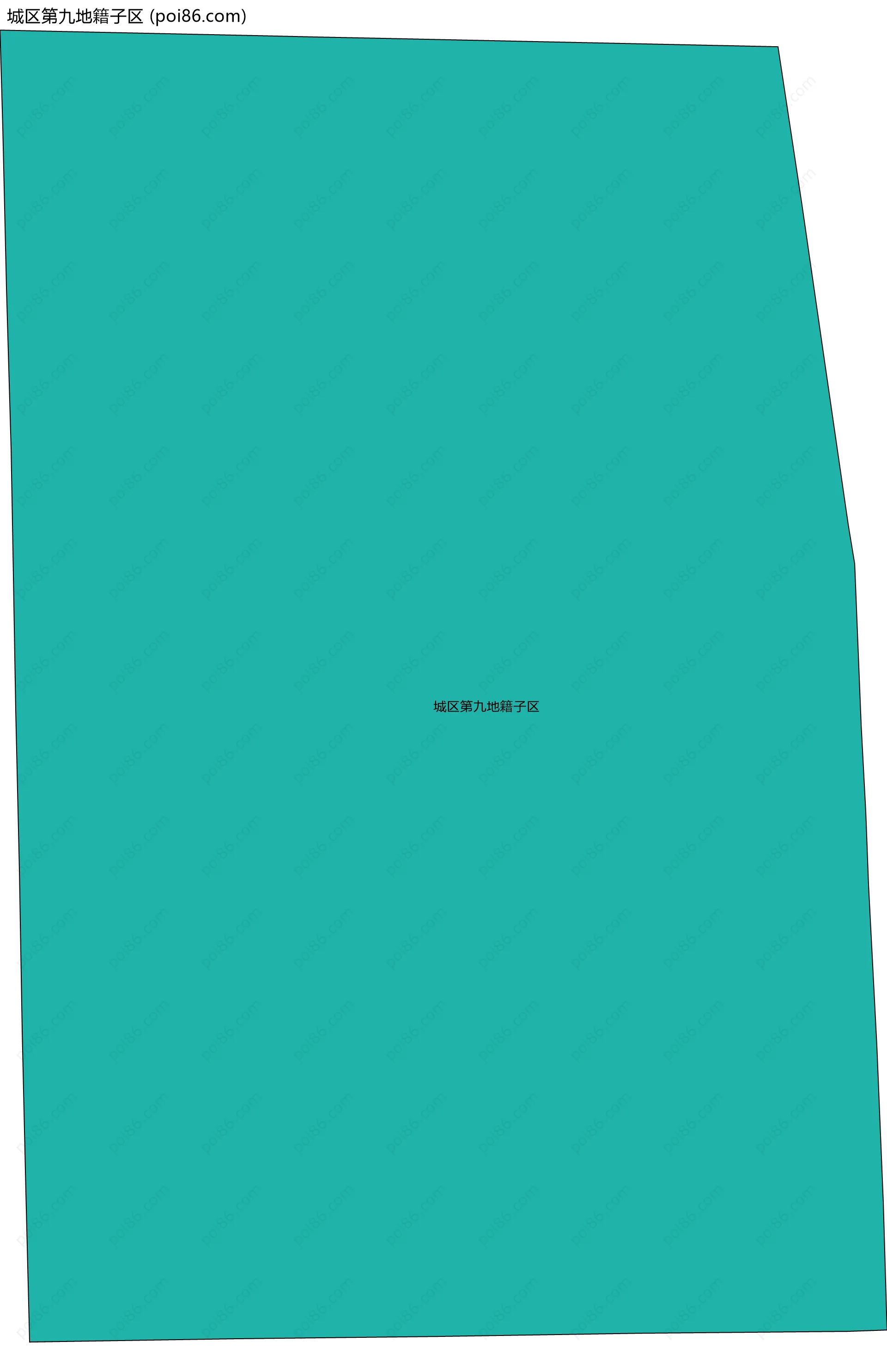 城区第九地籍子区边界地图