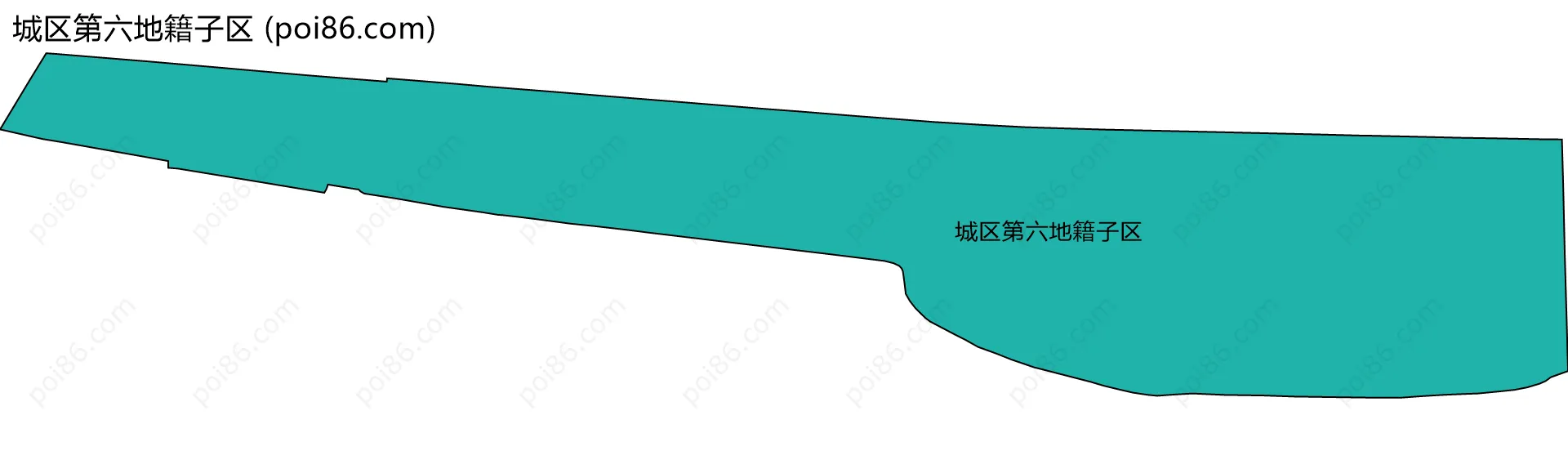 城区第六地籍子区边界地图