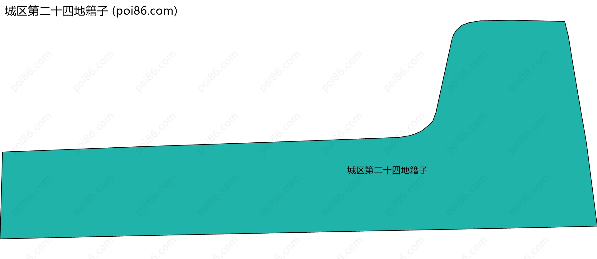 城区第二十四地籍子边界地图
