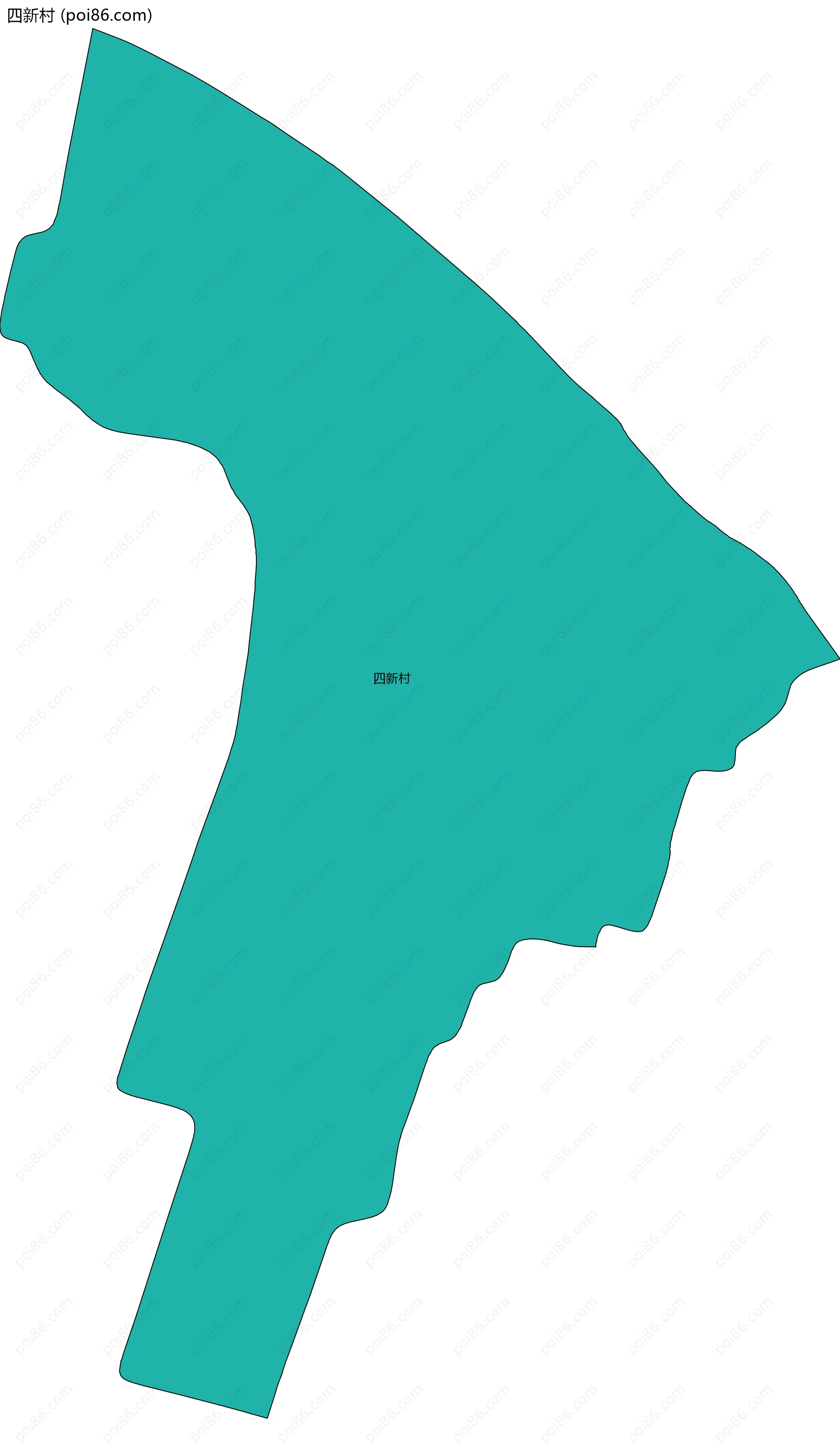 四新村边界地图