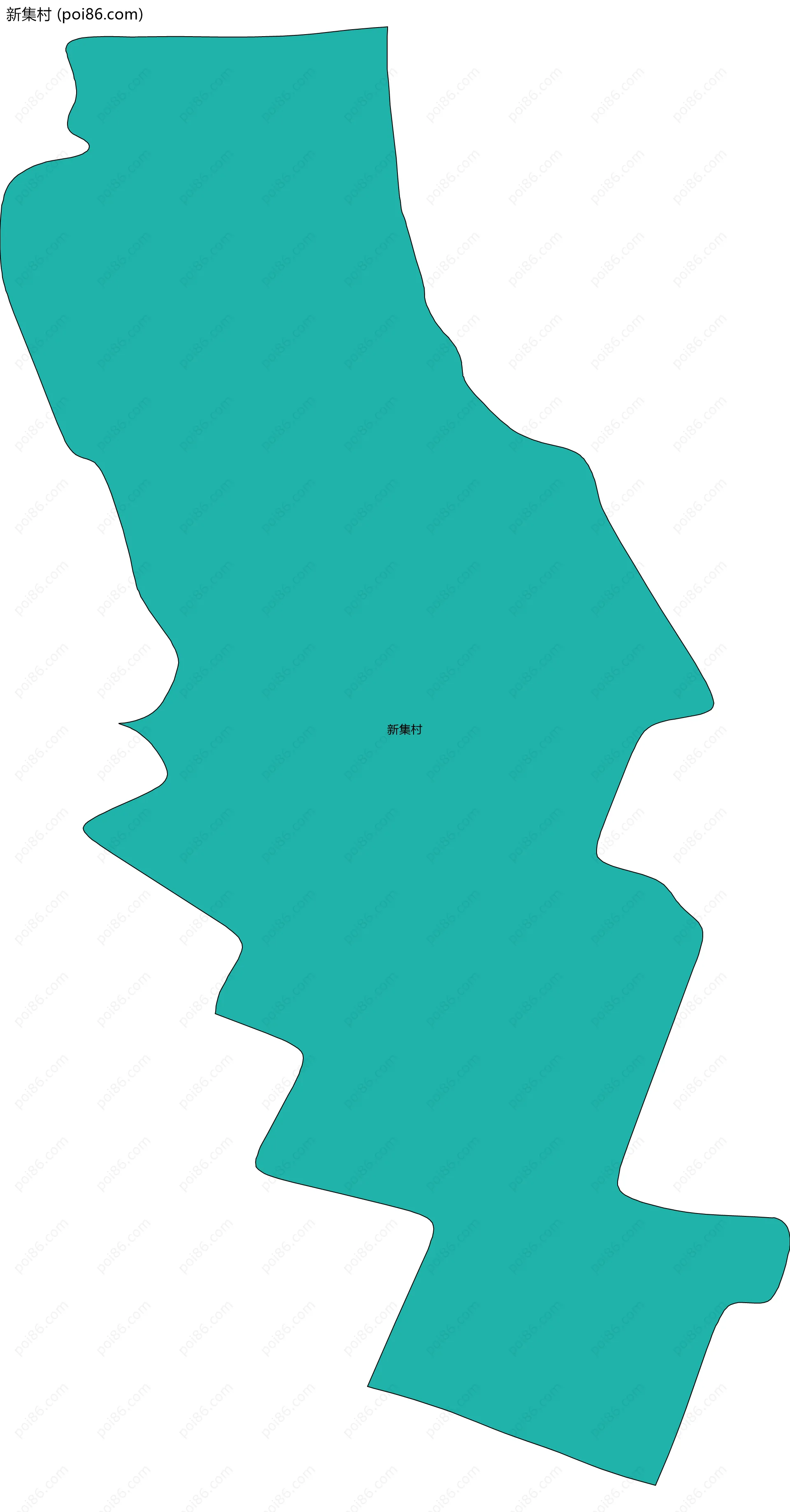 新集村边界地图