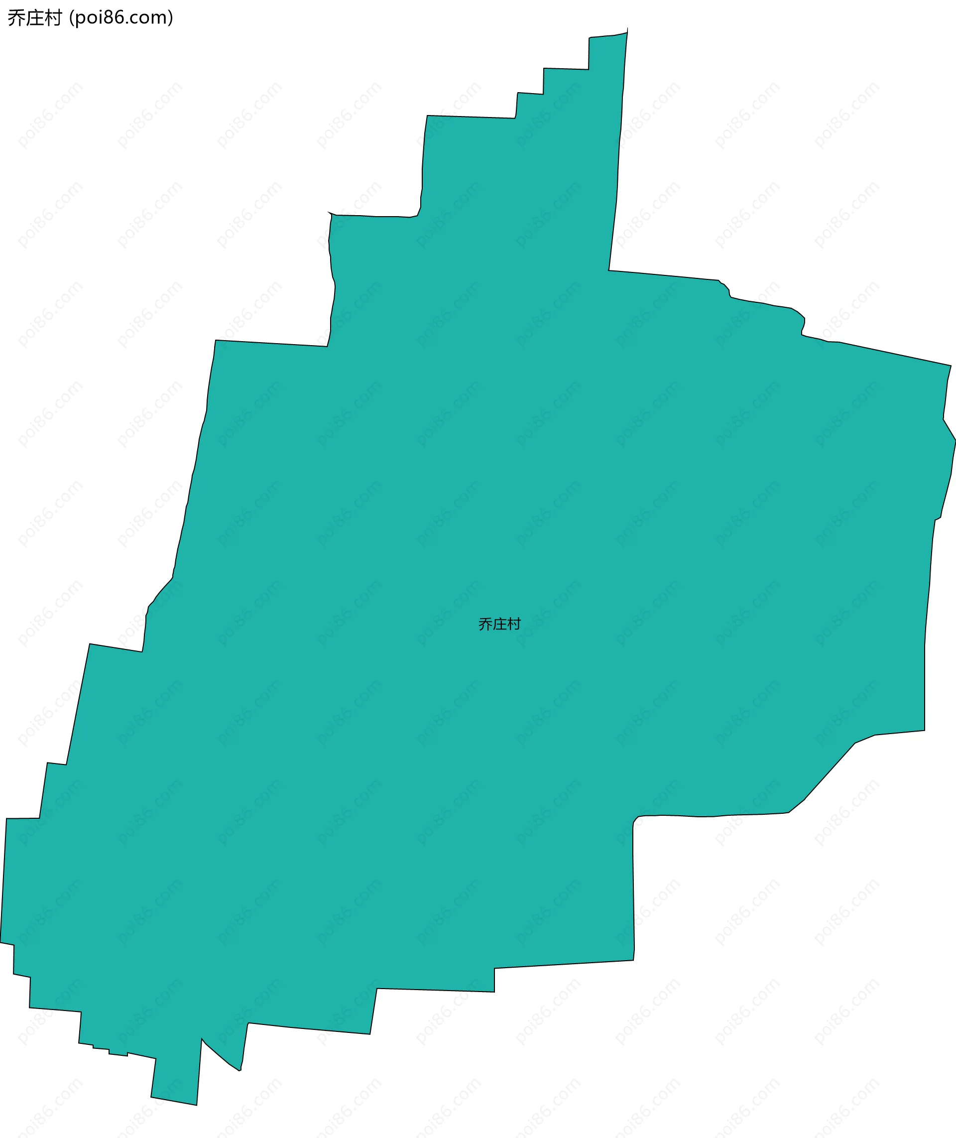 乔庄村边界地图