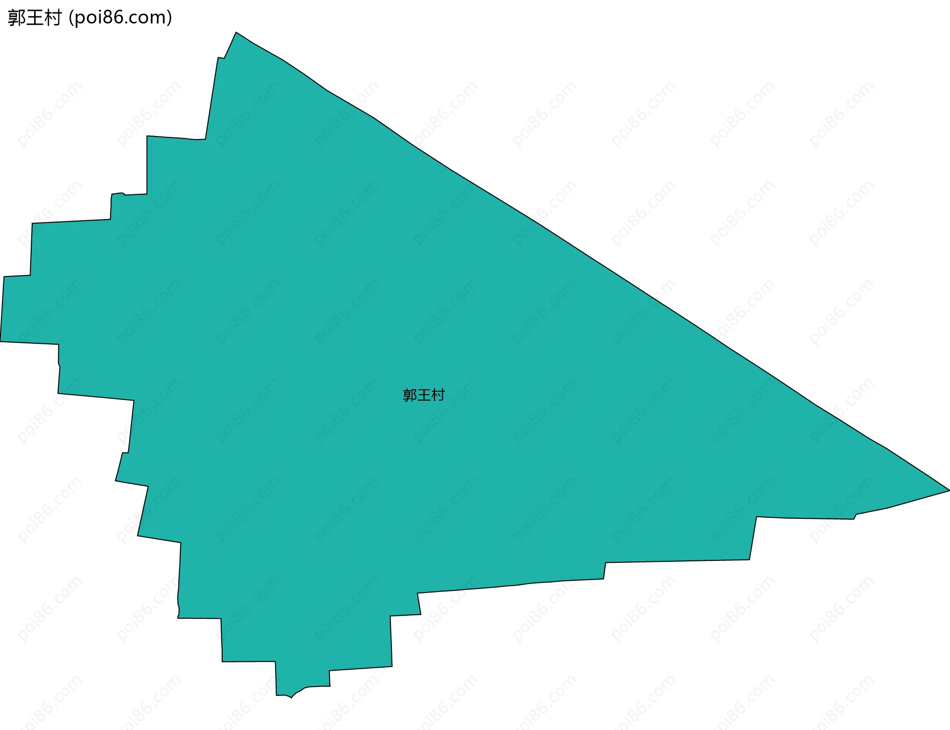 郭王村边界地图