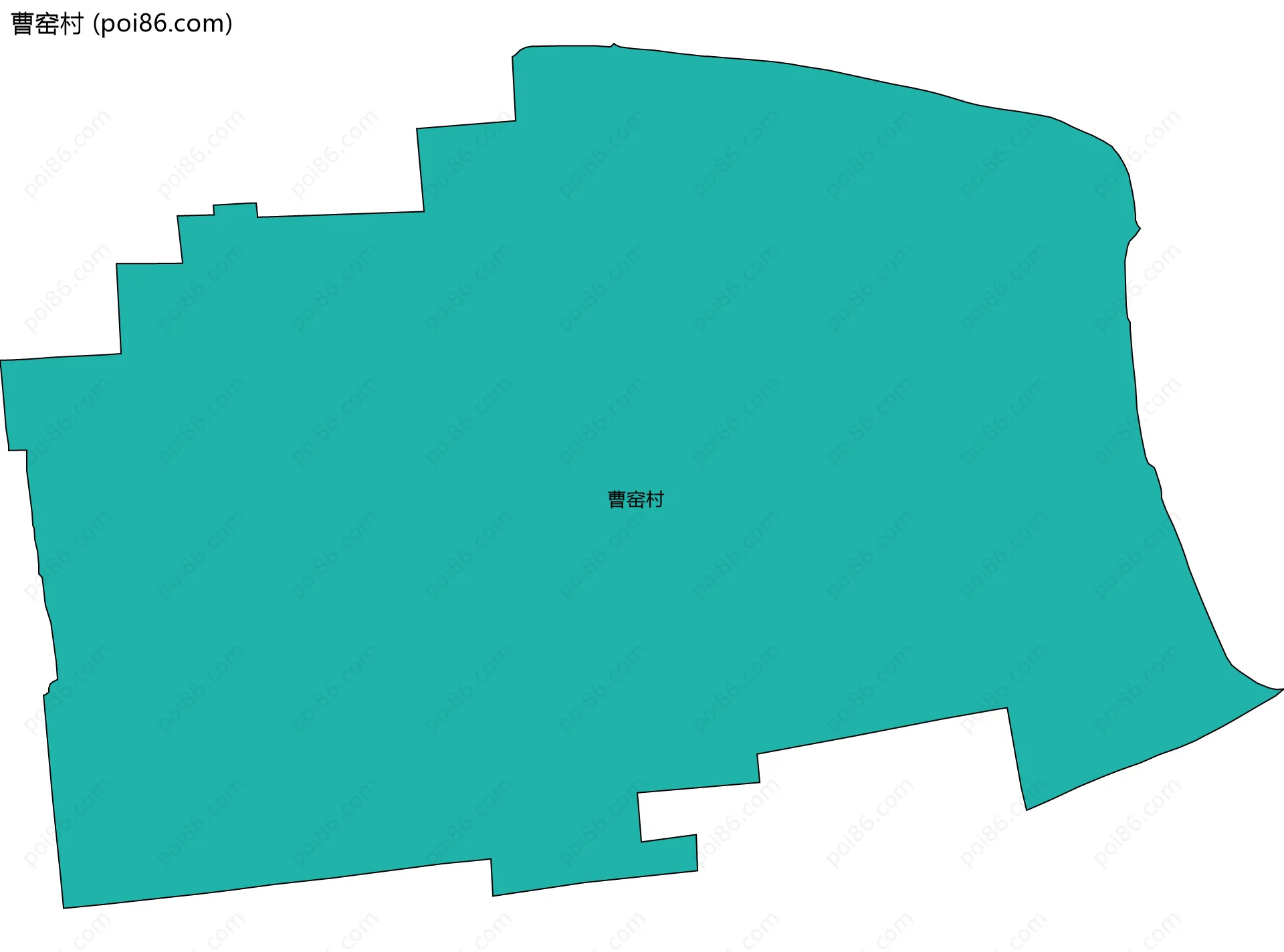 曹窑村边界地图