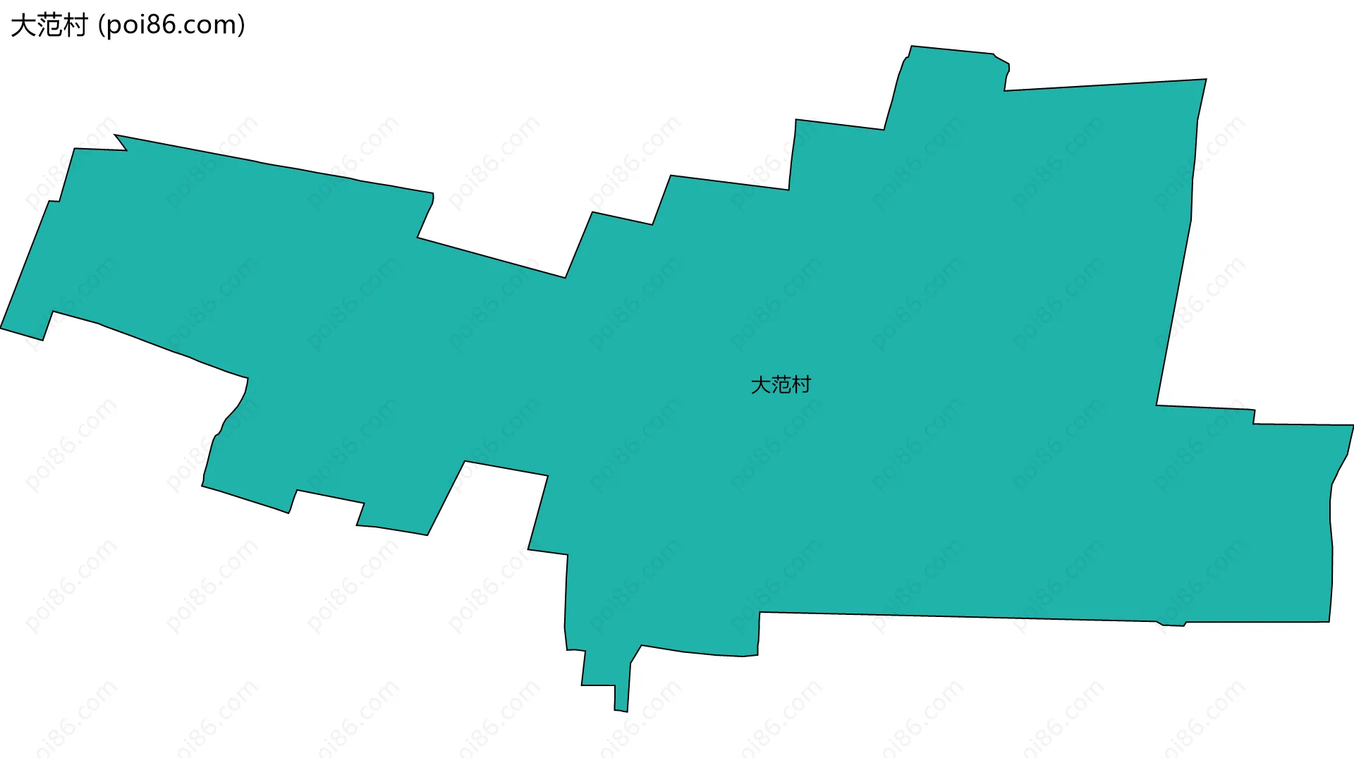 大范村边界地图