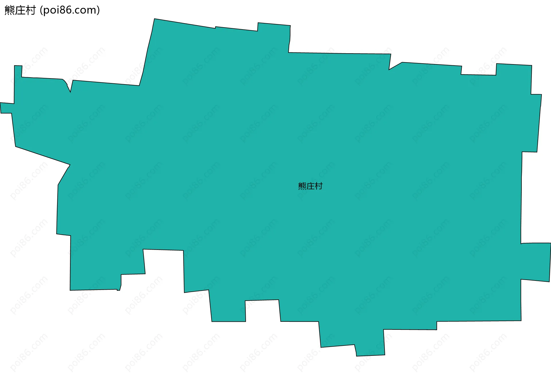 熊庄村边界地图