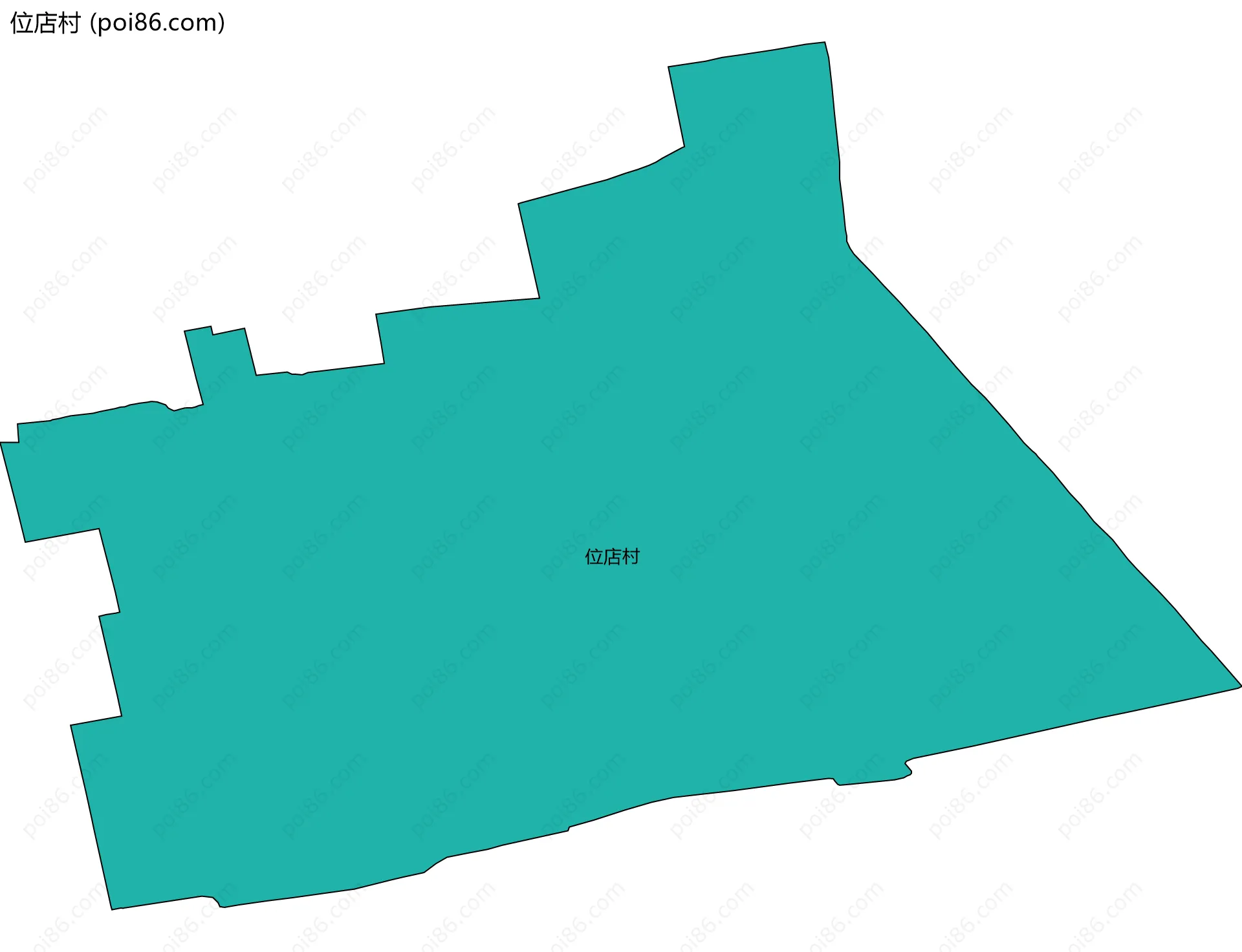 位店村边界地图