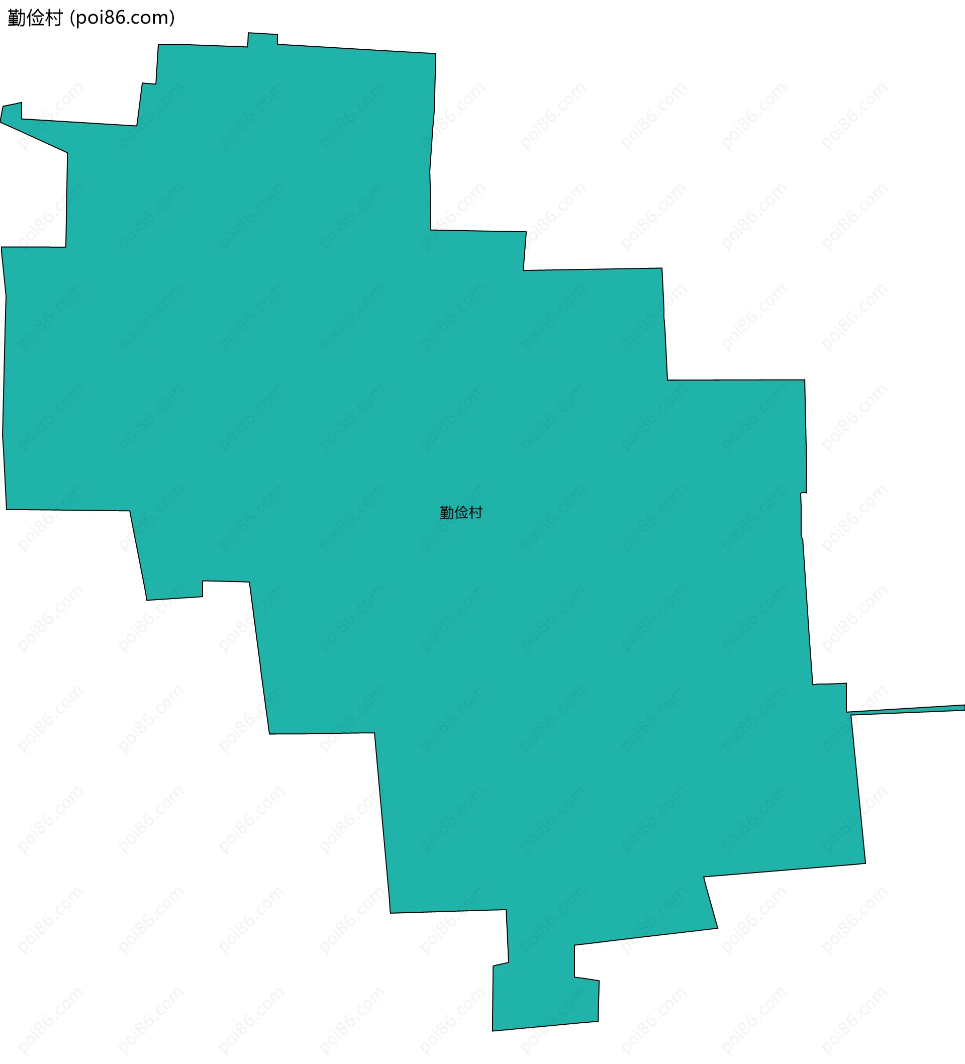勤俭村边界地图