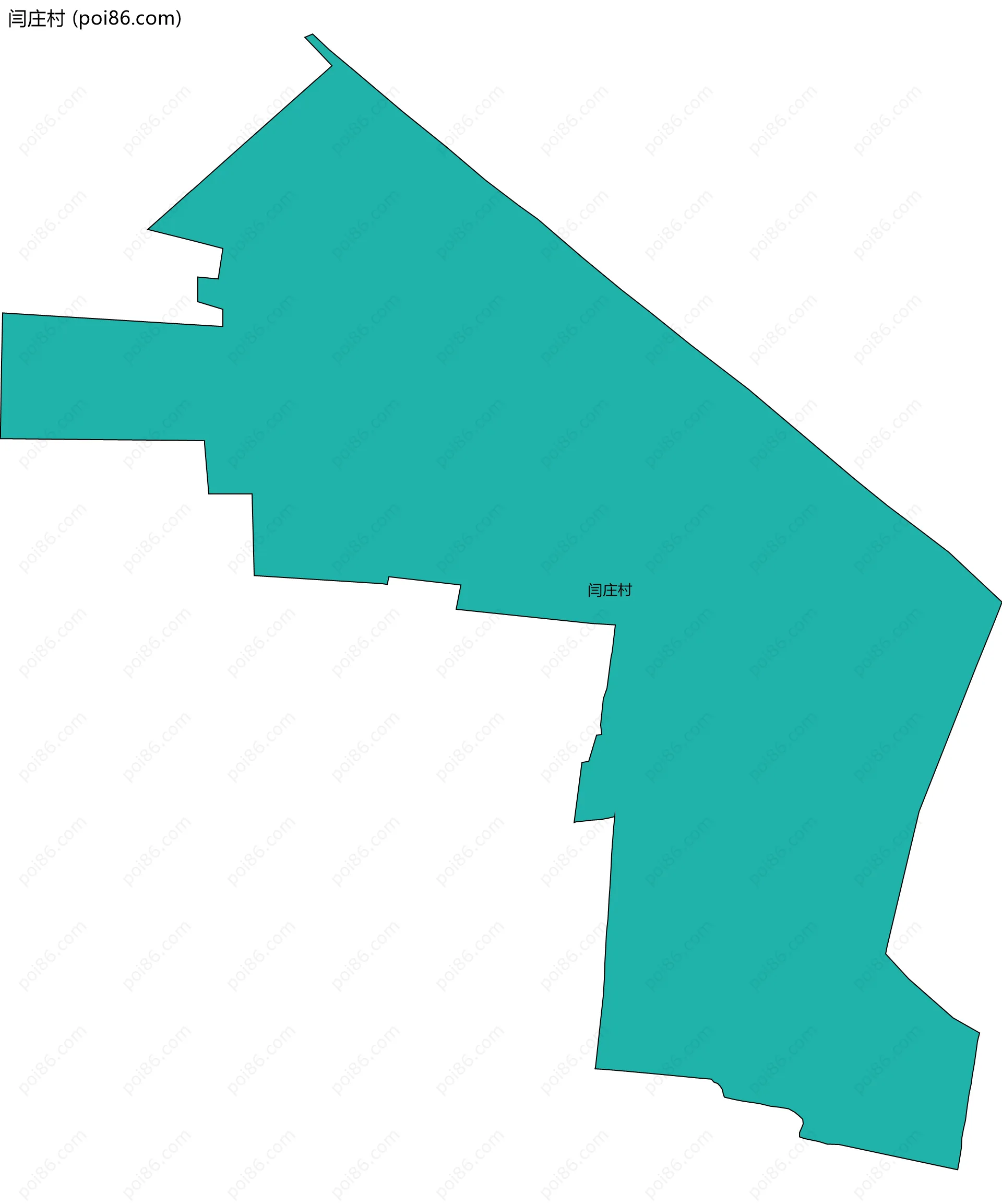 闫庄村边界地图