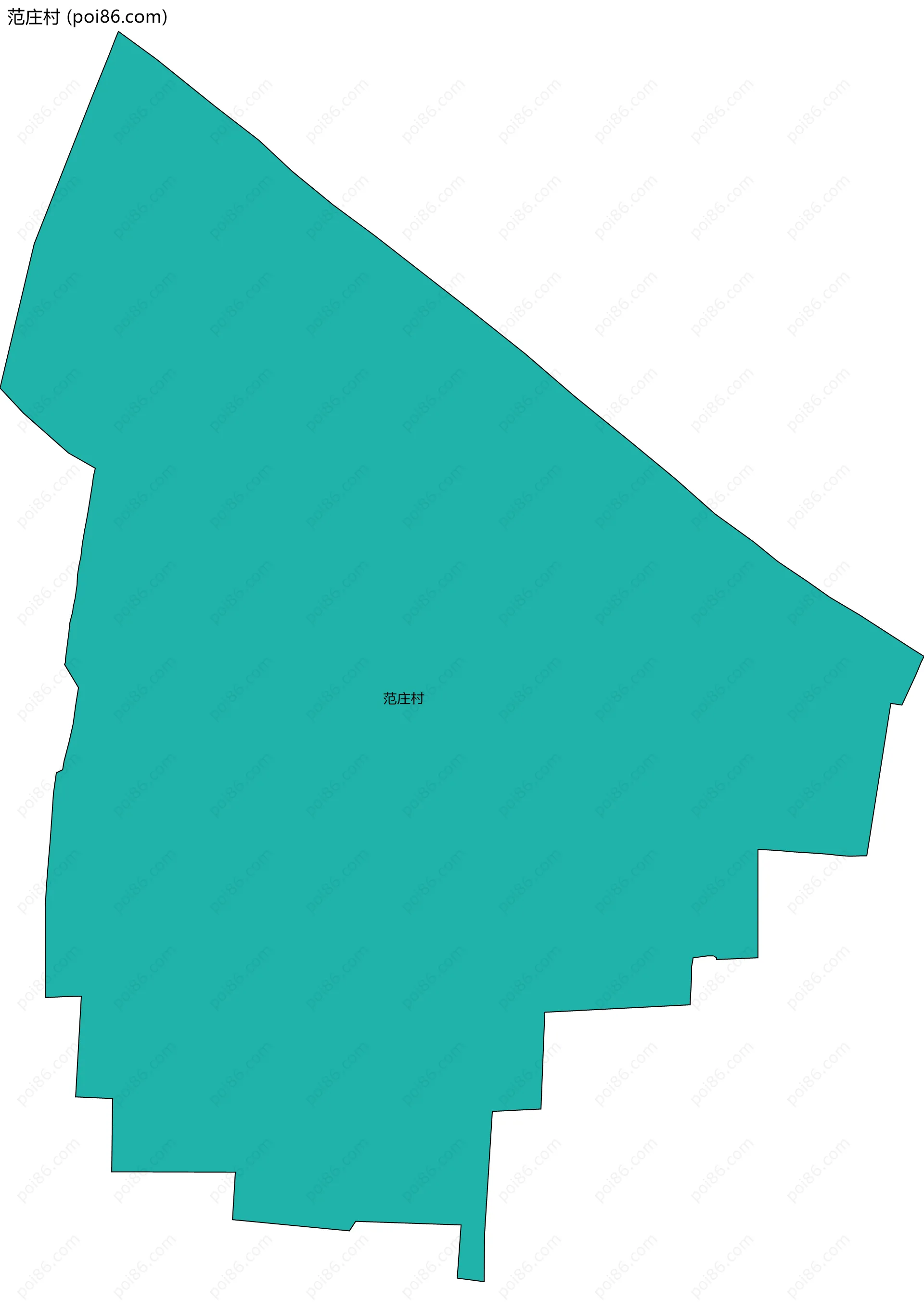 范庄村边界地图