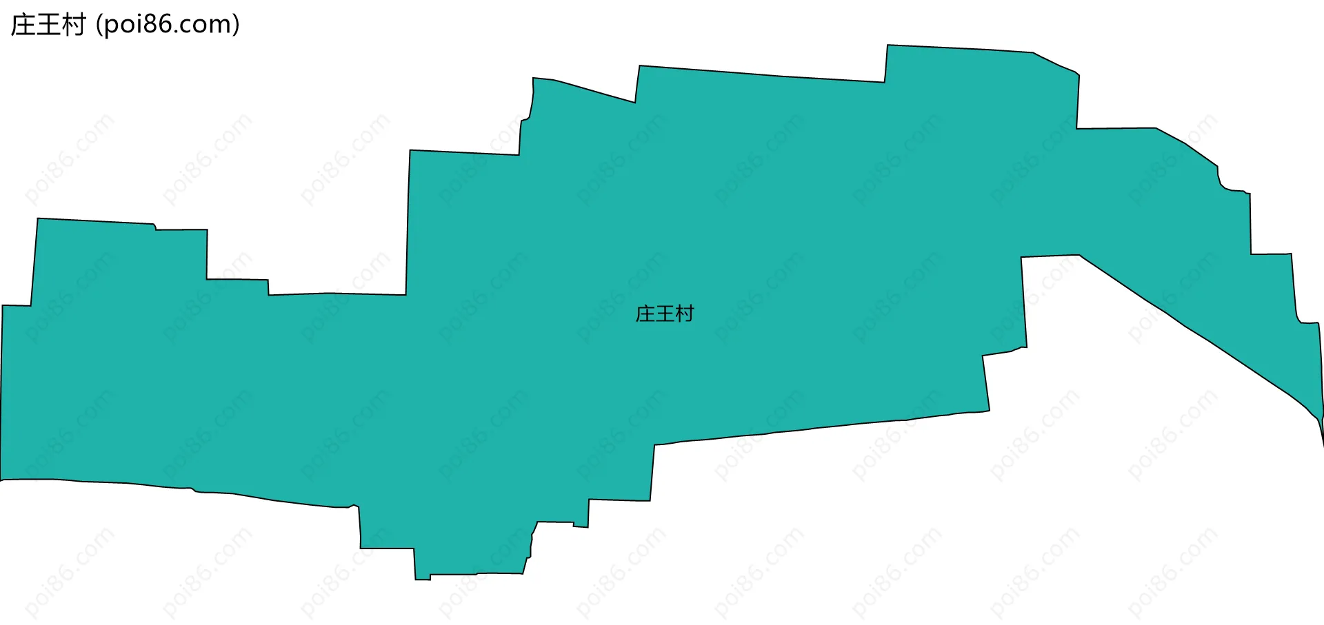 庄王村边界地图