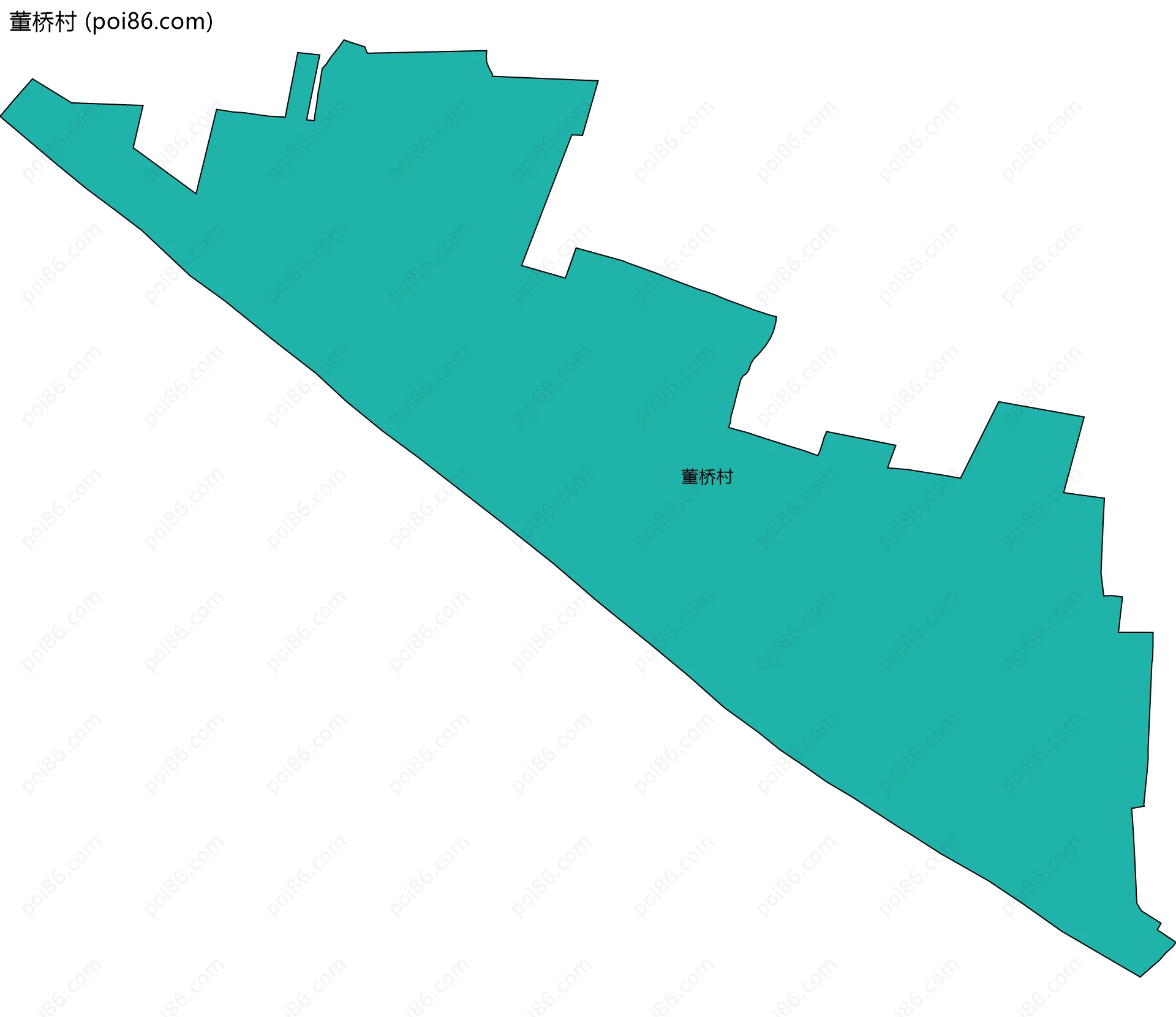 董桥村边界地图