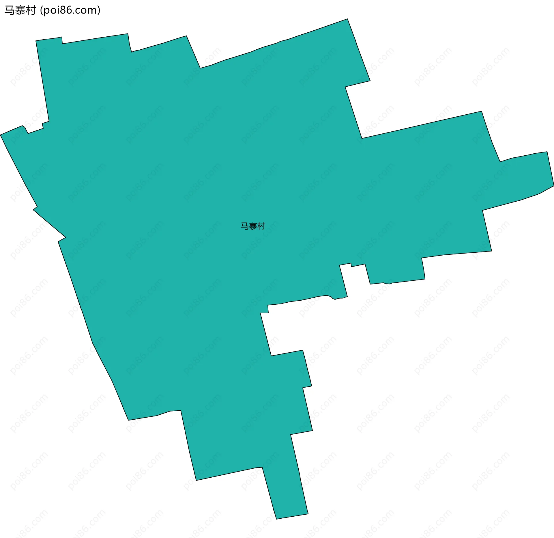 马寨村边界地图