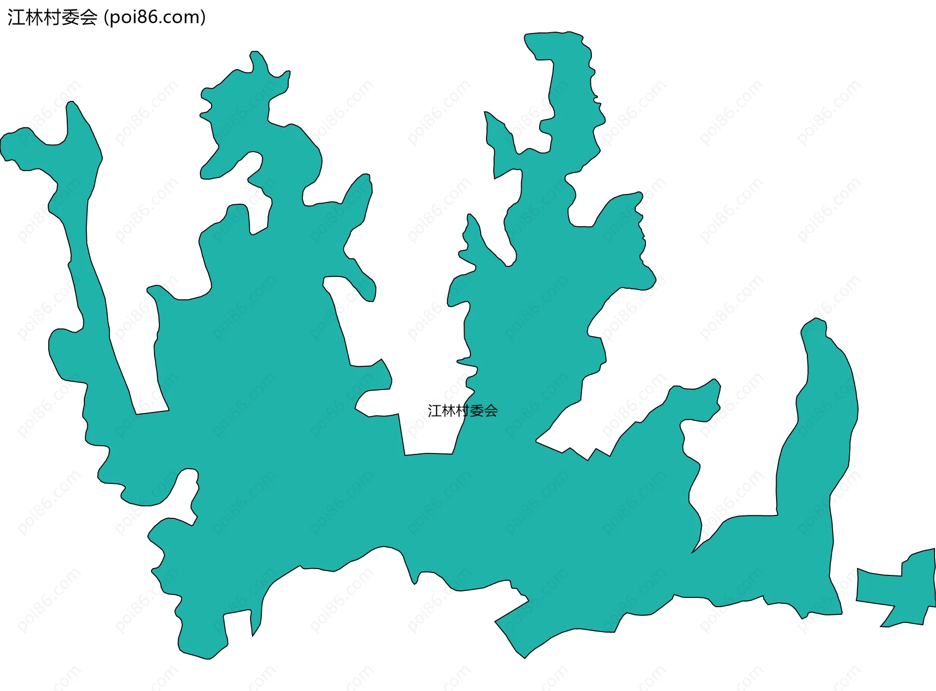 江林村委会边界地图