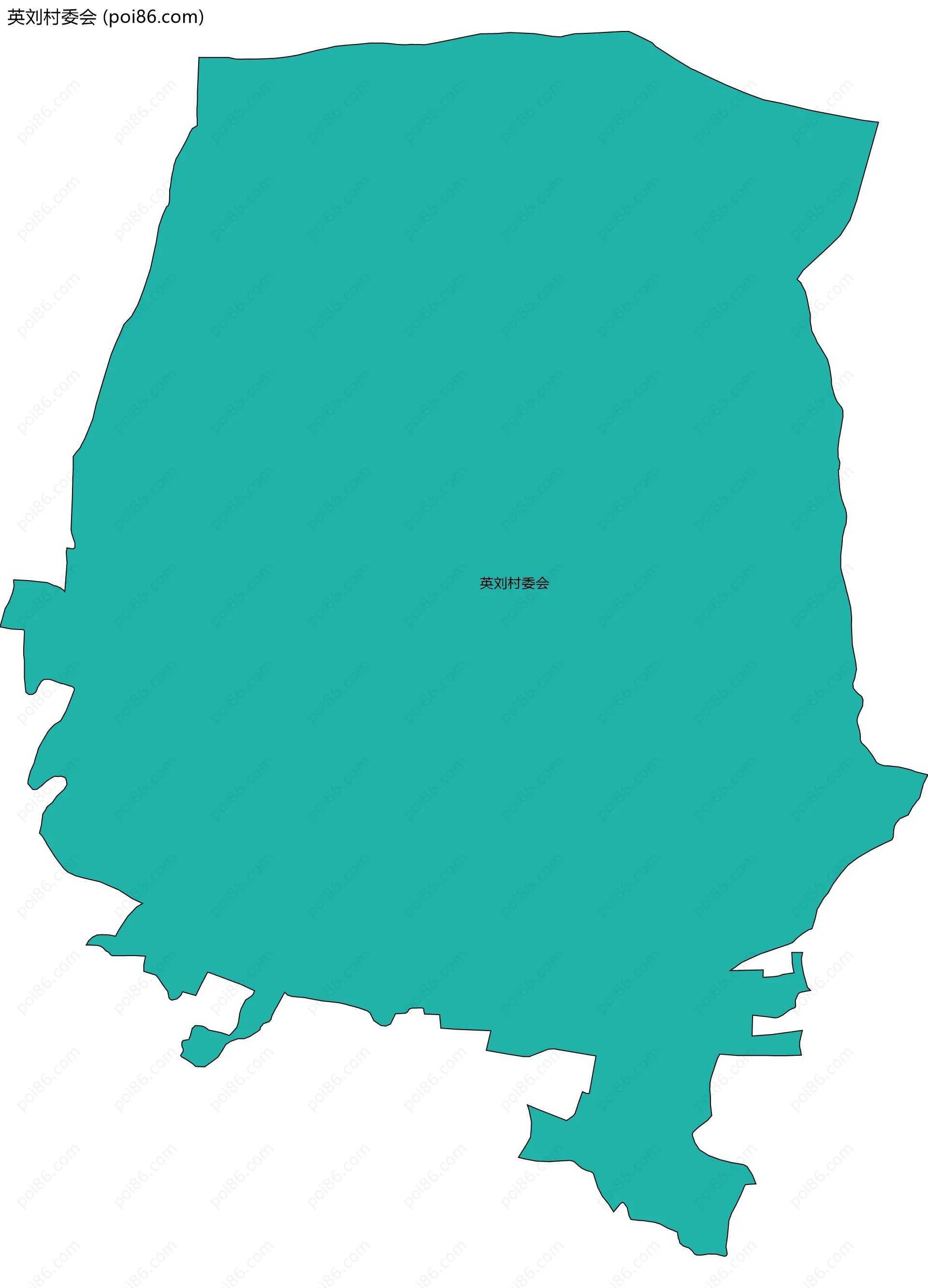 英刘村委会边界地图